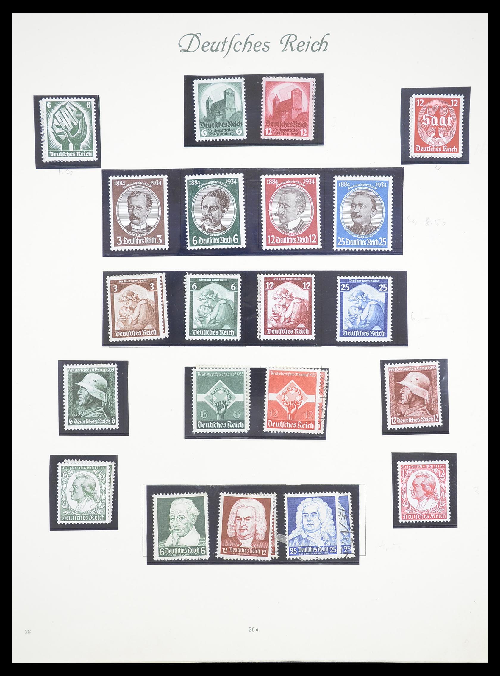 33380 039 - Stamp collection 33380 German Reich 1872-1945.