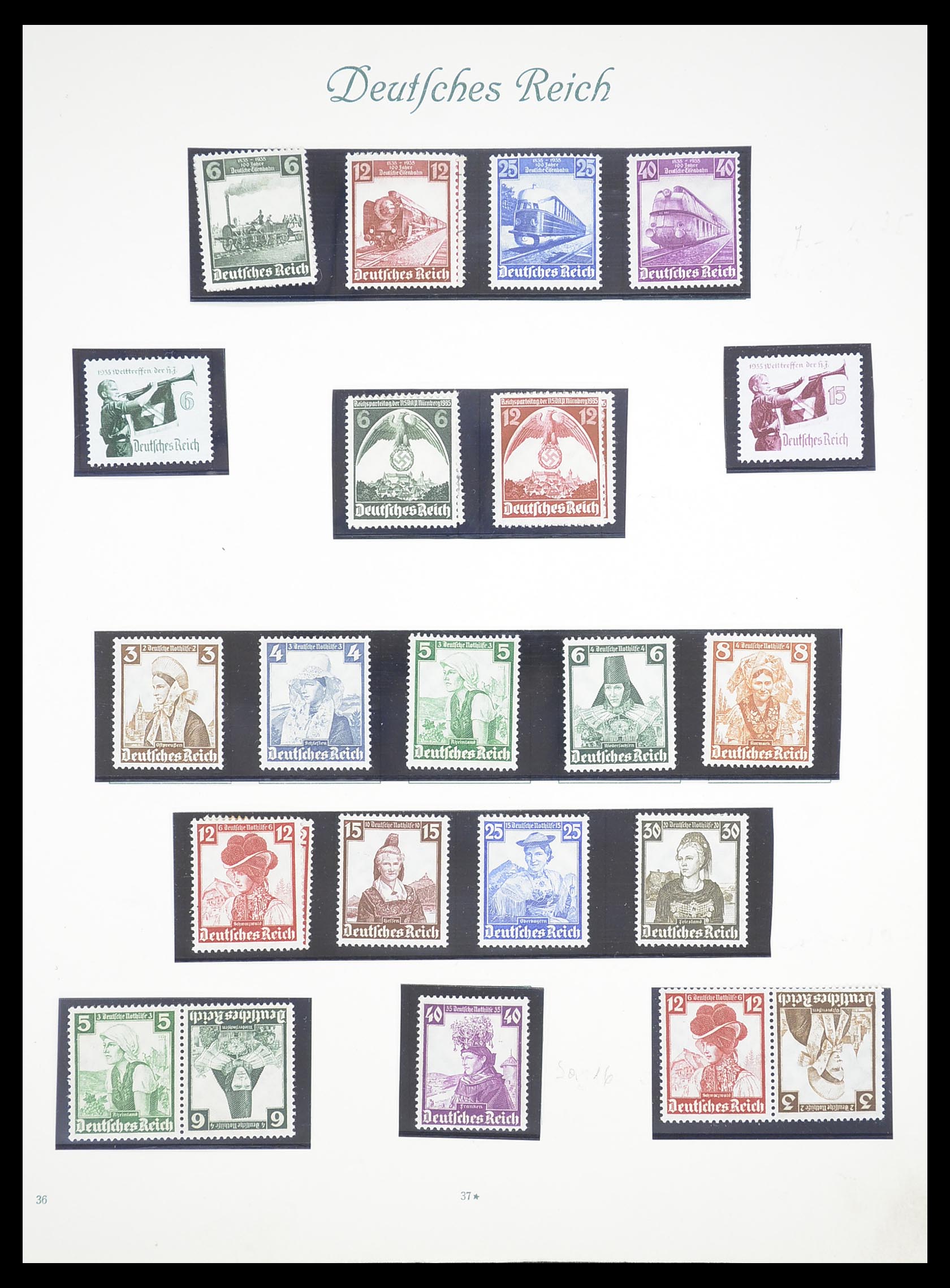 33380 041 - Postzegelverzameling 33380 Duitse Rijk 1872-1945.