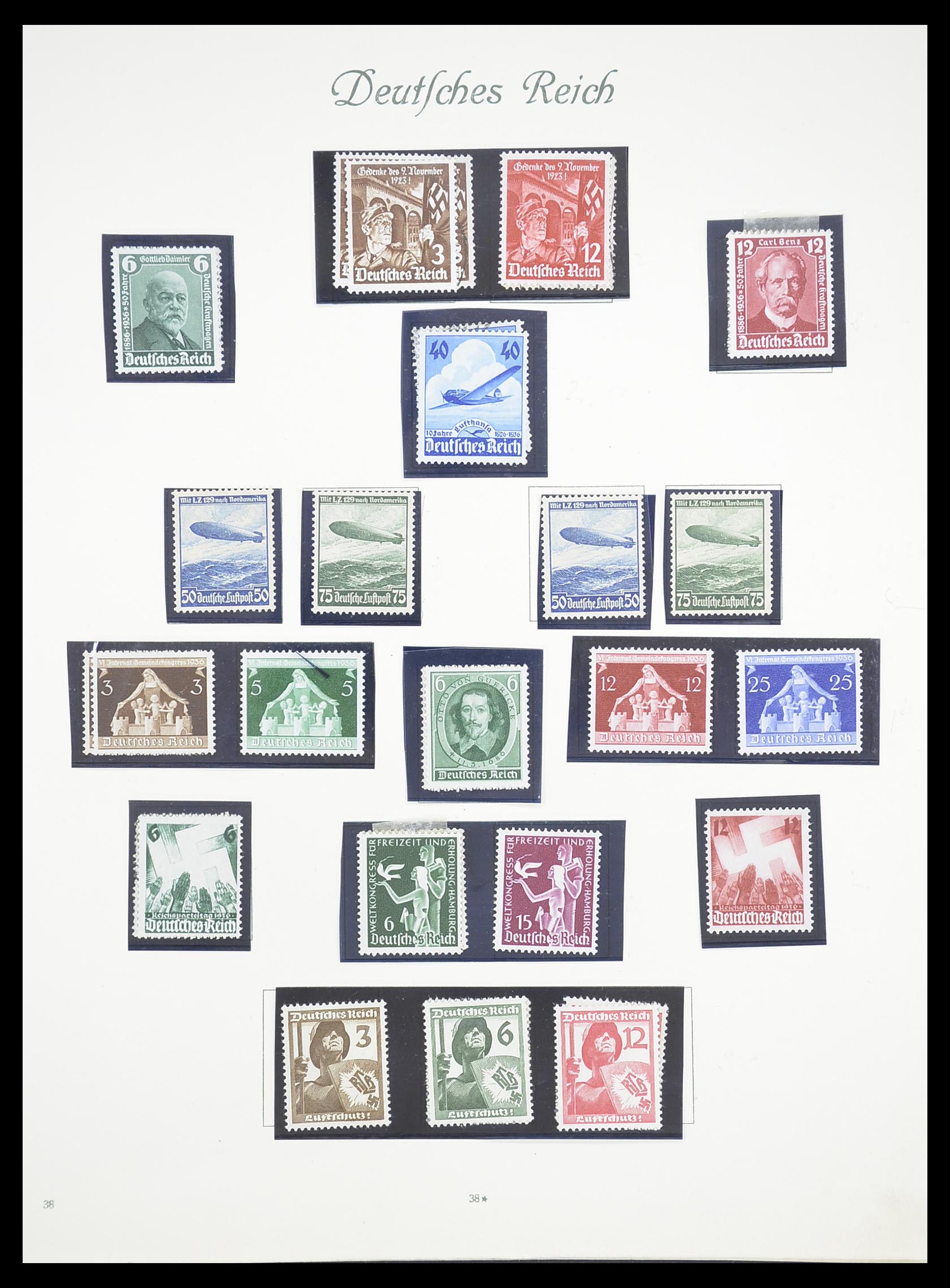 33380 042 - Stamp collection 33380 German Reich 1872-1945.