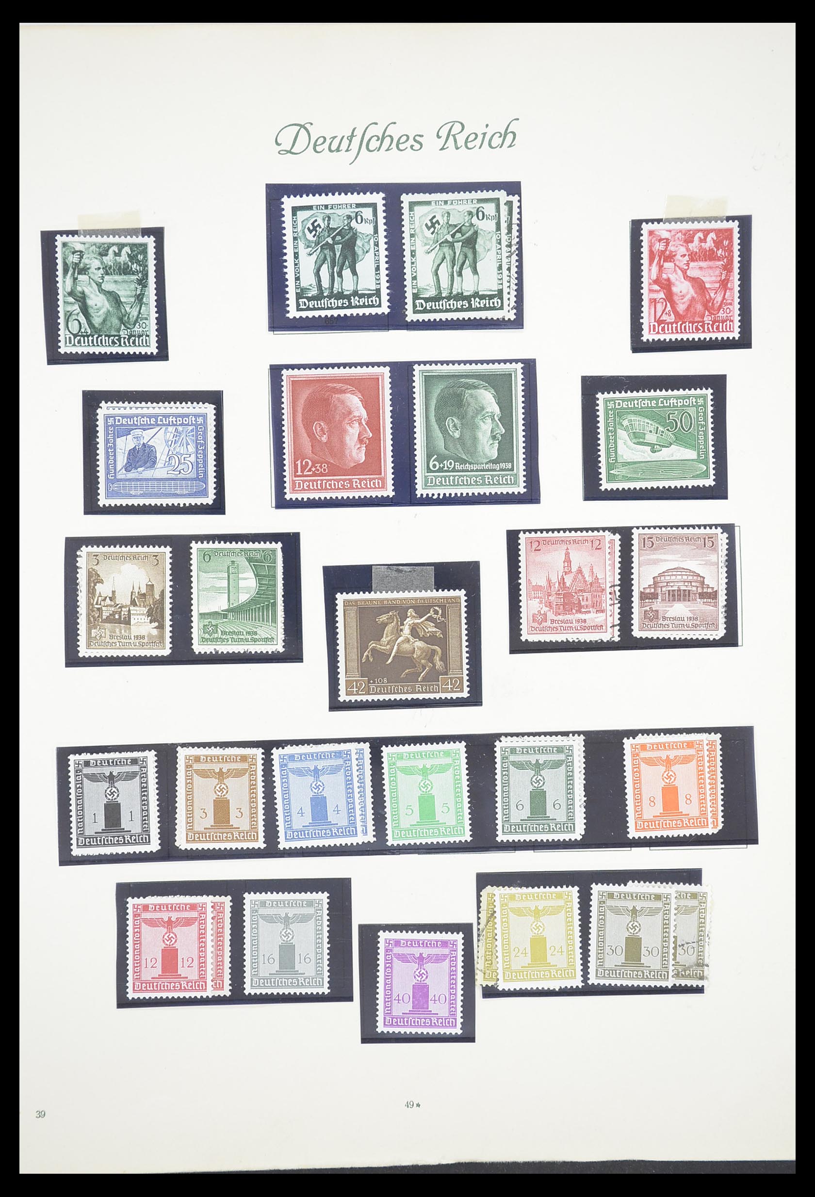 33380 051 - Stamp collection 33380 German Reich 1872-1945.