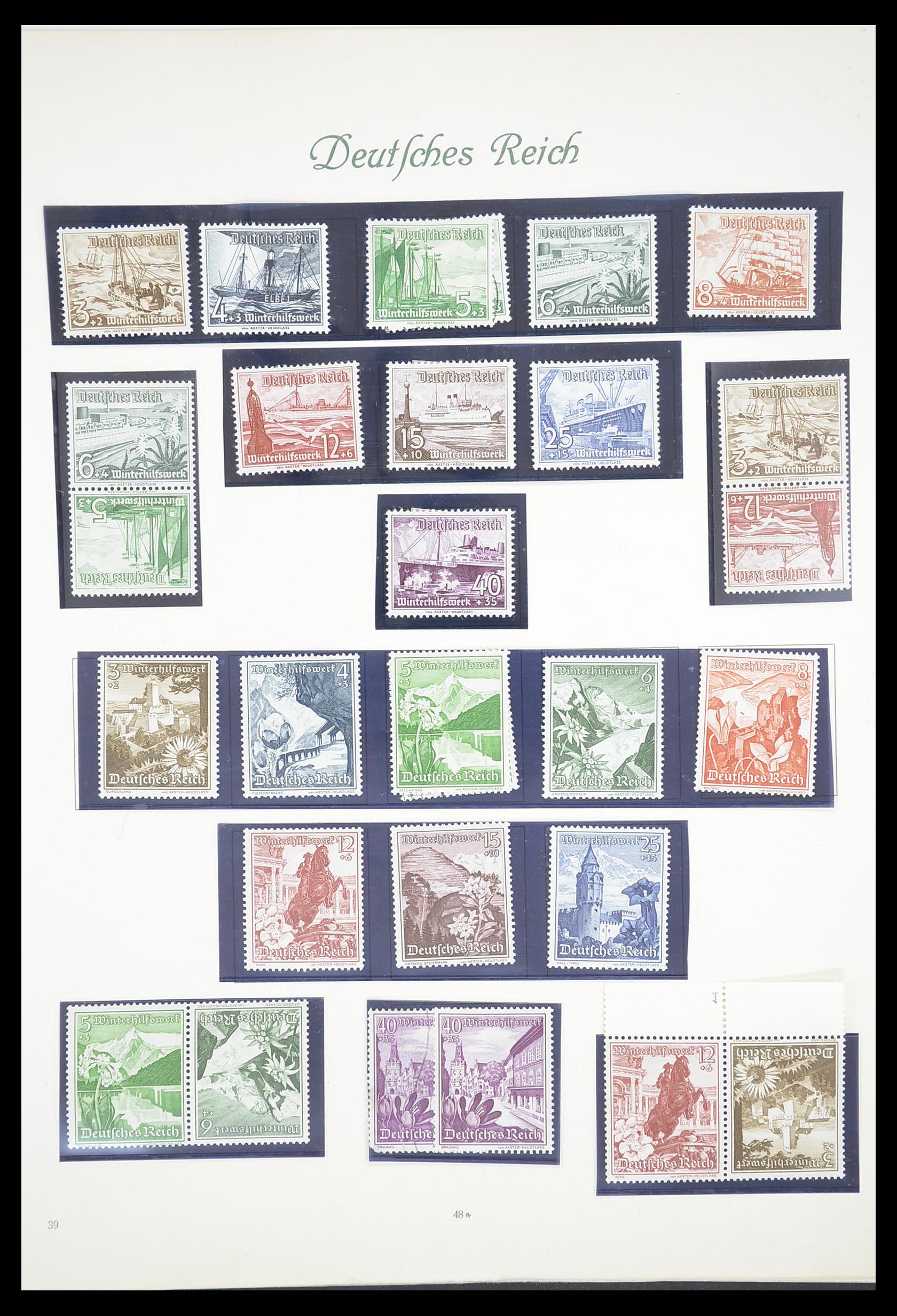 33380 052 - Stamp collection 33380 German Reich 1872-1945.