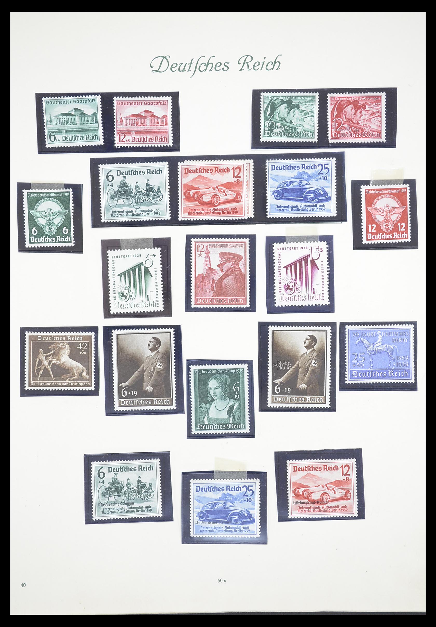 33380 054 - Stamp collection 33380 German Reich 1872-1945.