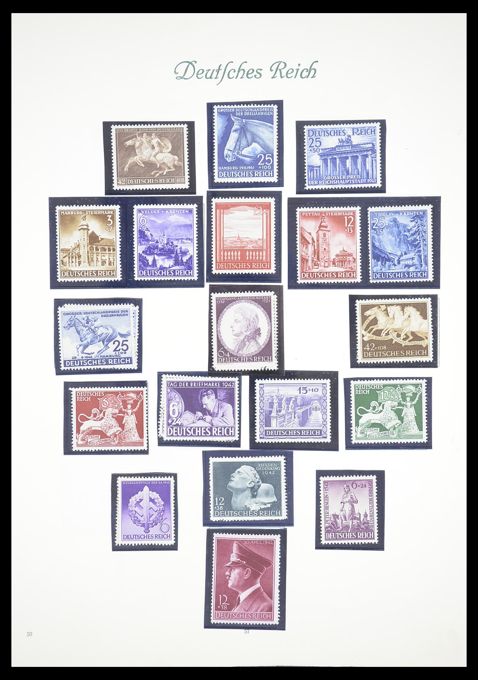33380 063 - Postzegelverzameling 33380 Duitse Rijk 1872-1945.