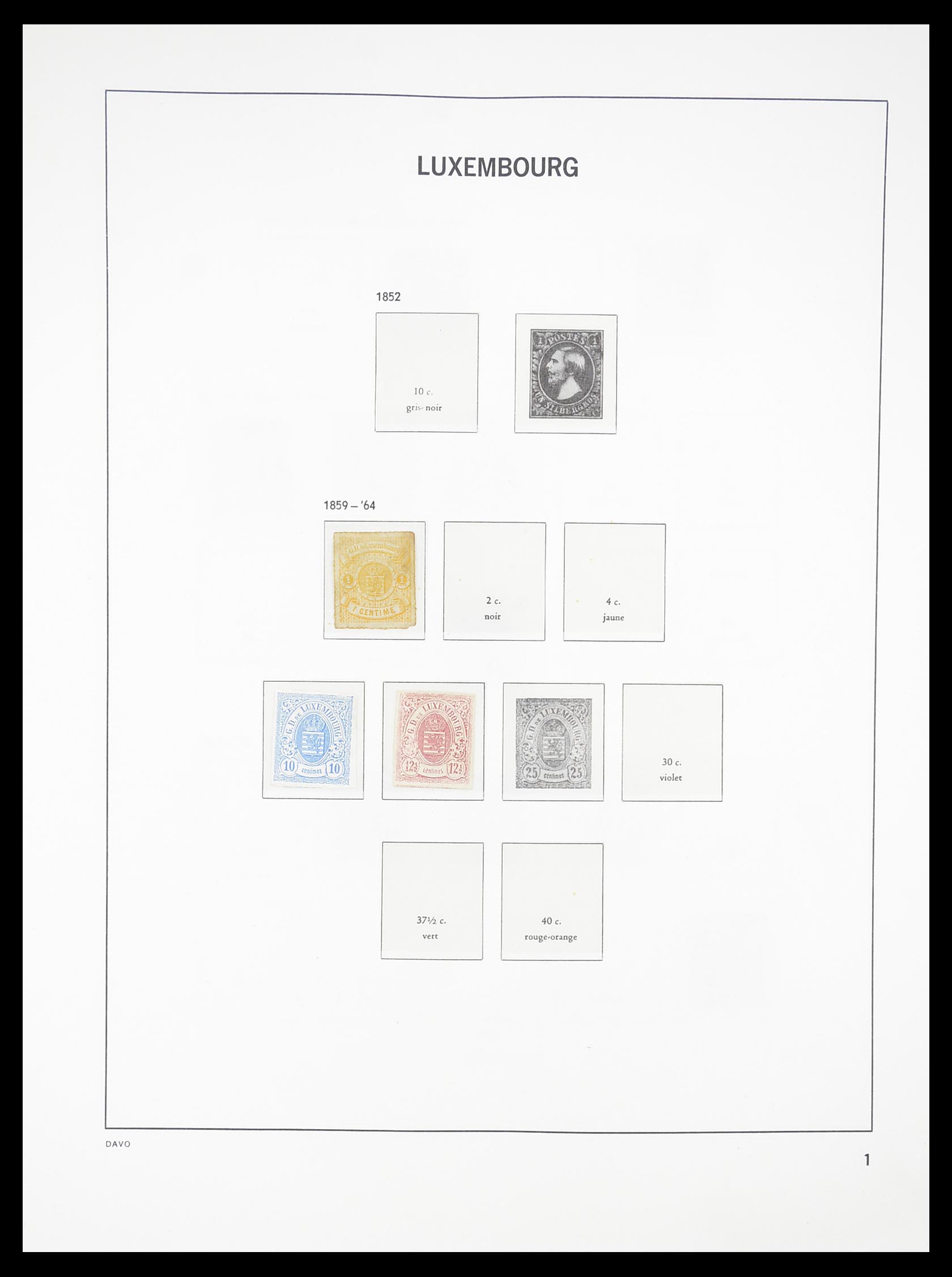 33381 001 - Postzegelverzameling 33381 Luxemburg 1852-2010.