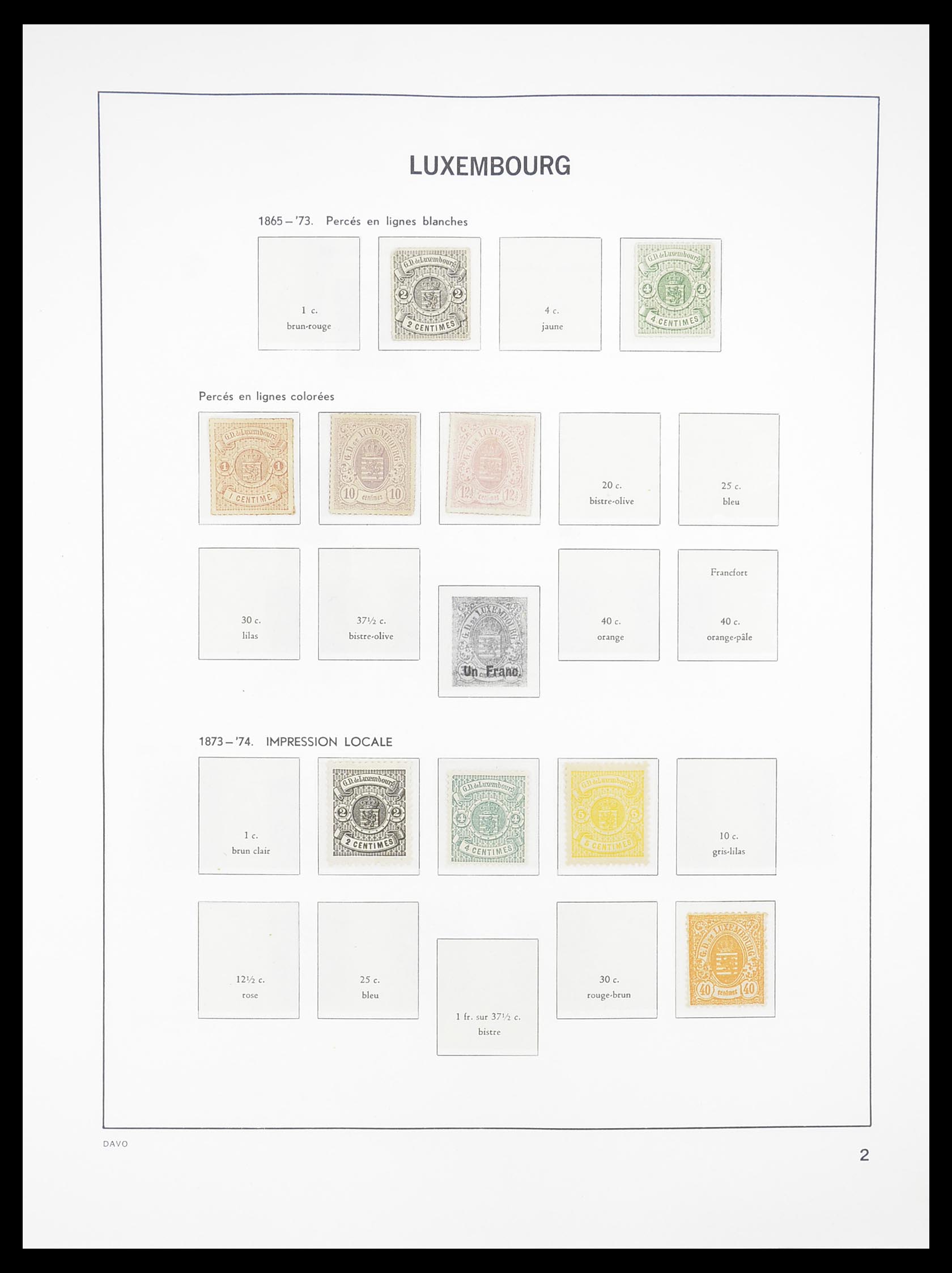 33381 002 - Postzegelverzameling 33381 Luxemburg 1852-2010.