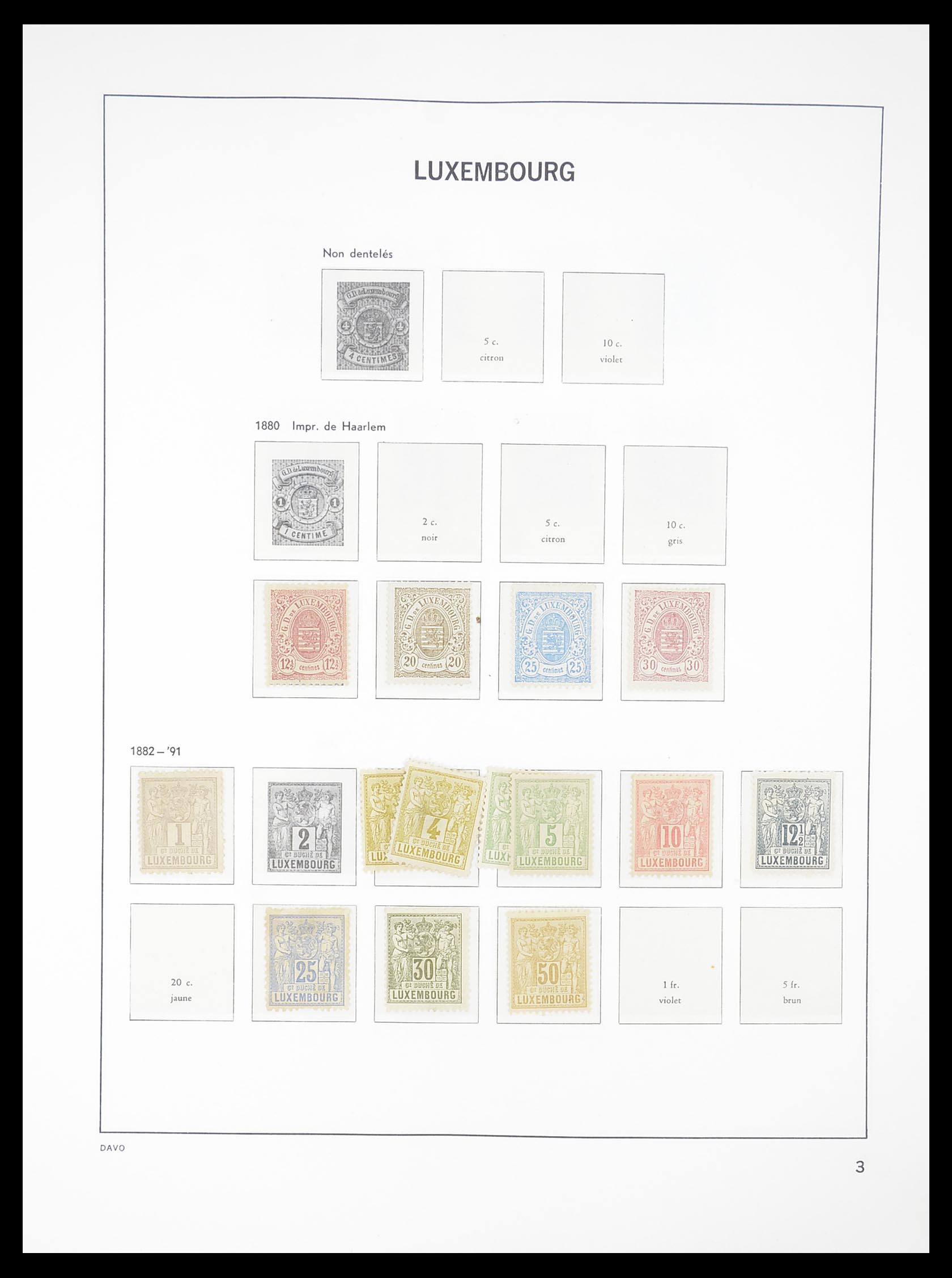 33381 003 - Postzegelverzameling 33381 Luxemburg 1852-2010.