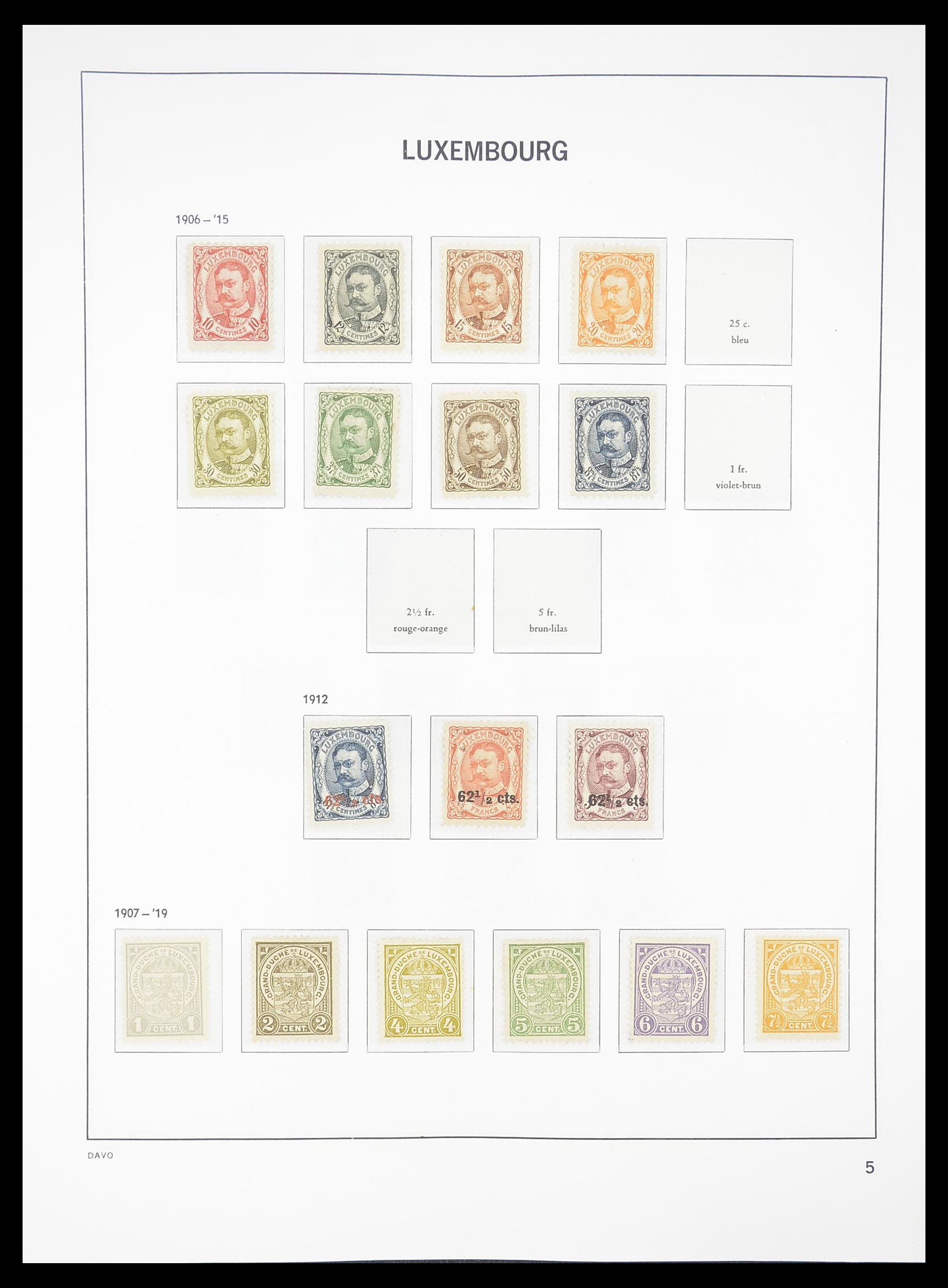 33381 005 - Postzegelverzameling 33381 Luxemburg 1852-2010.