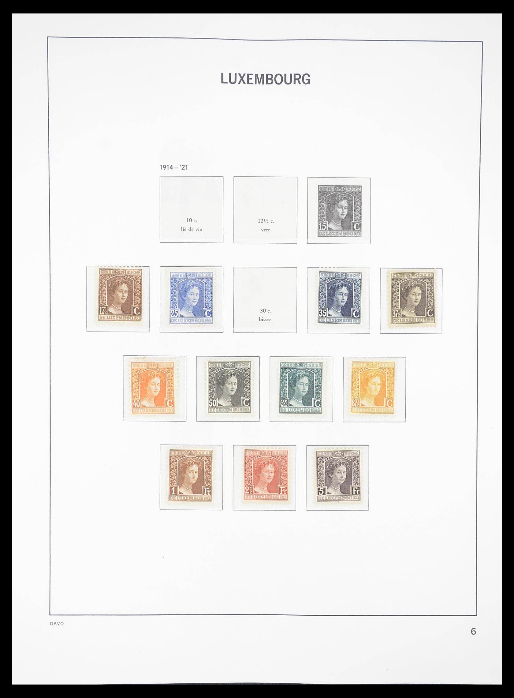 33381 006 - Postzegelverzameling 33381 Luxemburg 1852-2010.