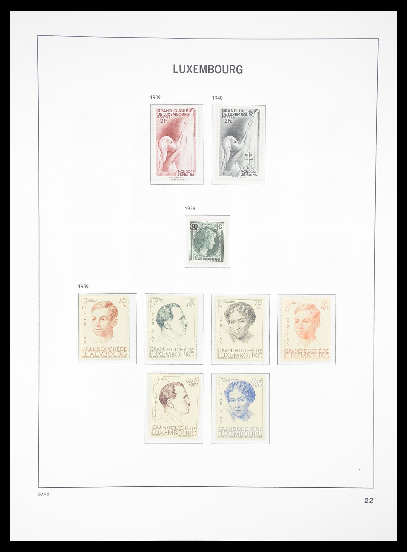 33381 022 - Postzegelverzameling 33381 Luxemburg 1852-2010.