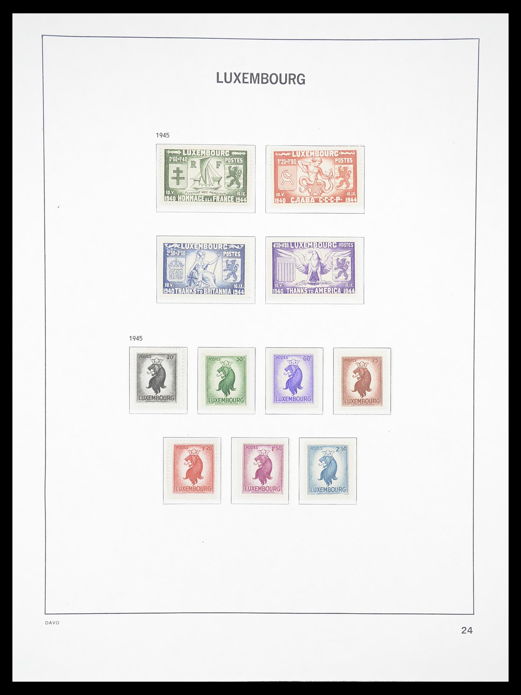 33381 025 - Postzegelverzameling 33381 Luxemburg 1852-2010.