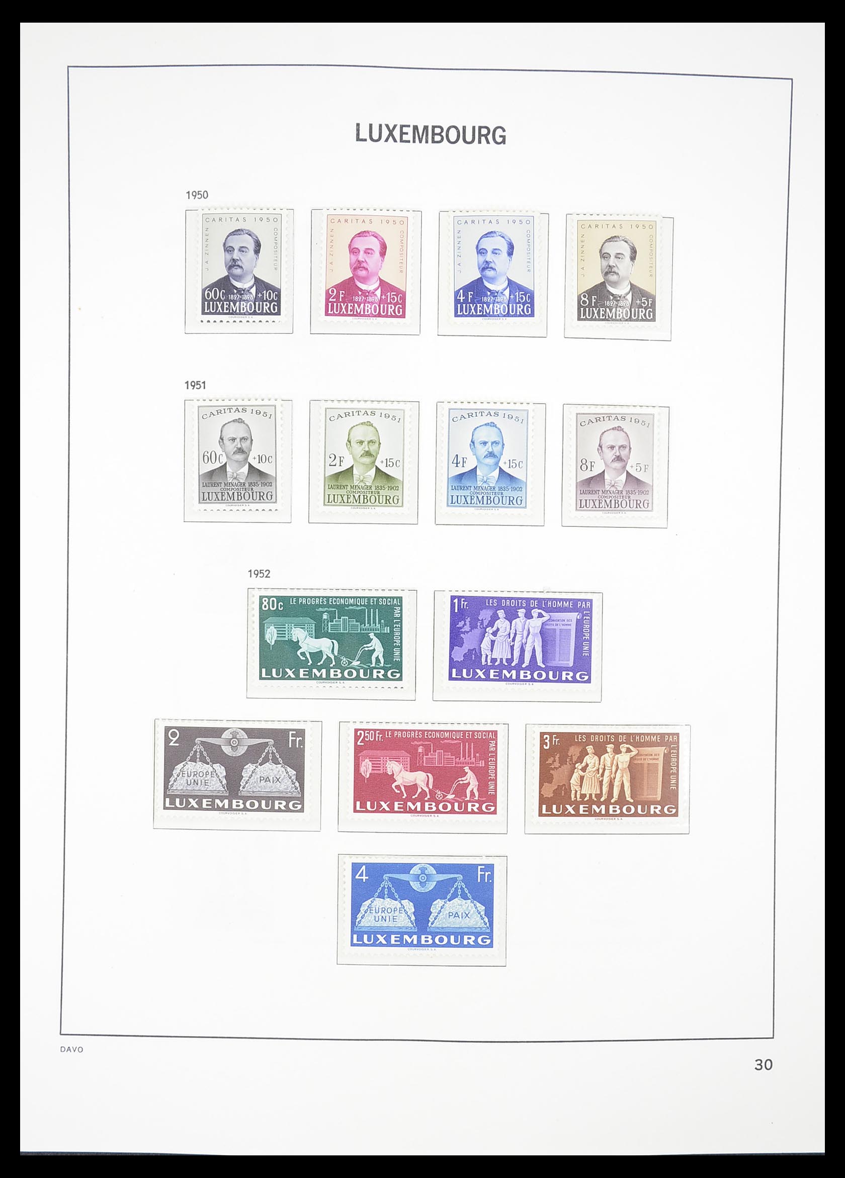 33381 031 - Postzegelverzameling 33381 Luxemburg 1852-2010.