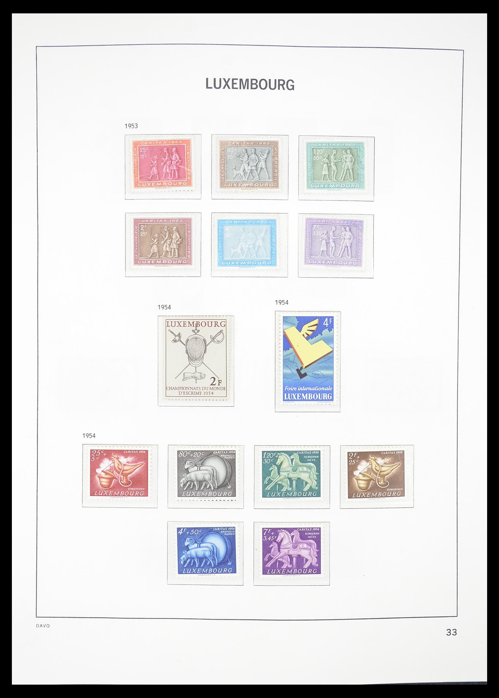 33381 033 - Postzegelverzameling 33381 Luxemburg 1852-2010.