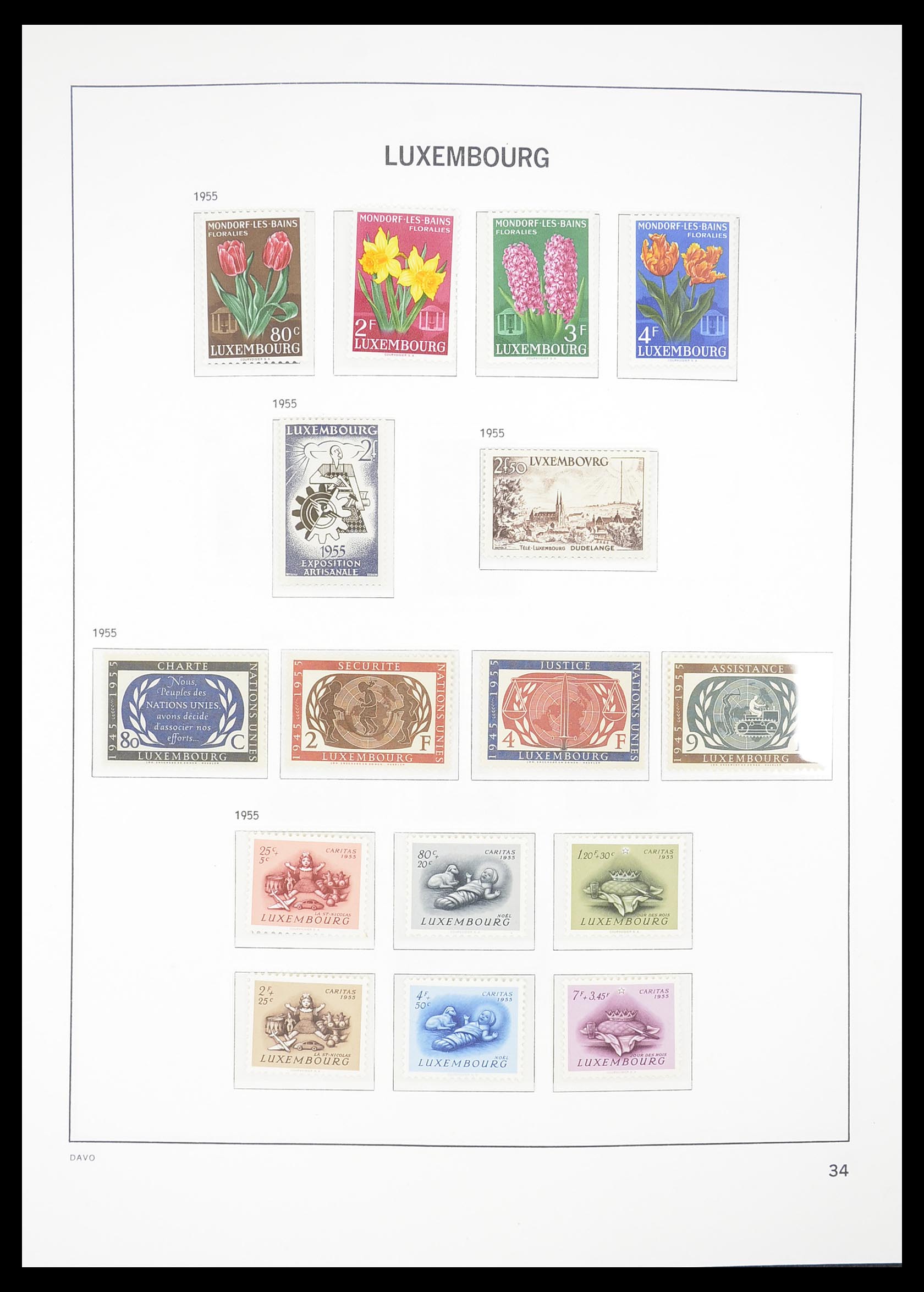 33381 034 - Stamp collection 33381 Luxembourg 1852-2010.
