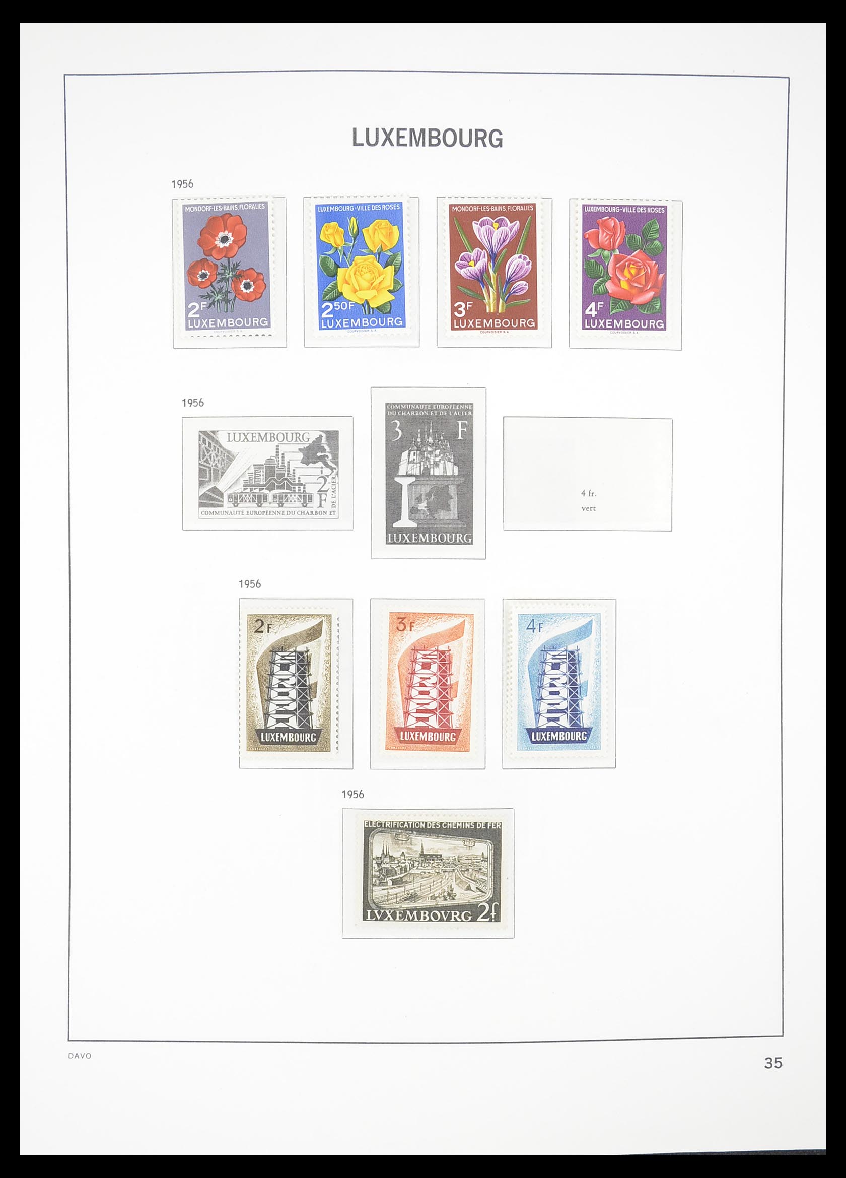 33381 035 - Postzegelverzameling 33381 Luxemburg 1852-2010.