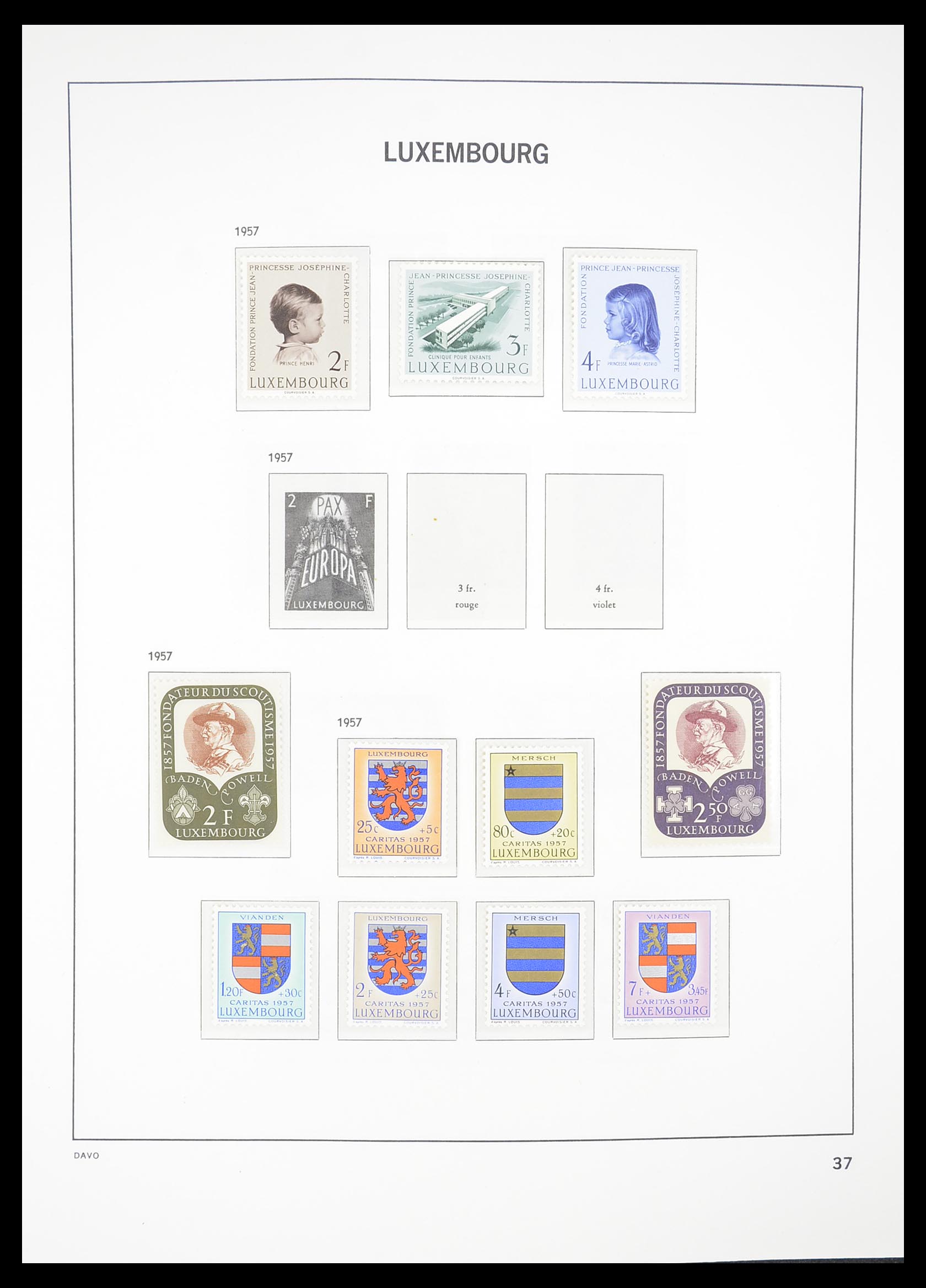 33381 037 - Postzegelverzameling 33381 Luxemburg 1852-2010.