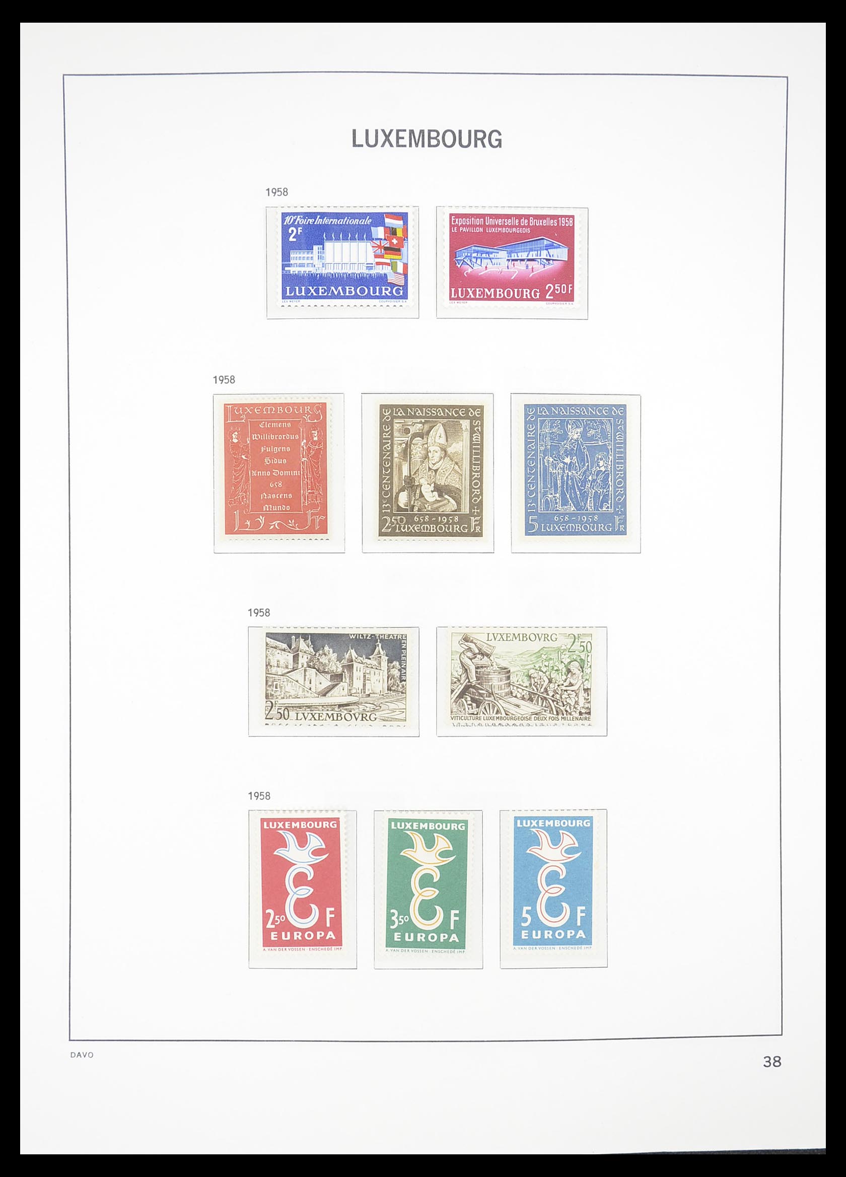 33381 038 - Postzegelverzameling 33381 Luxemburg 1852-2010.