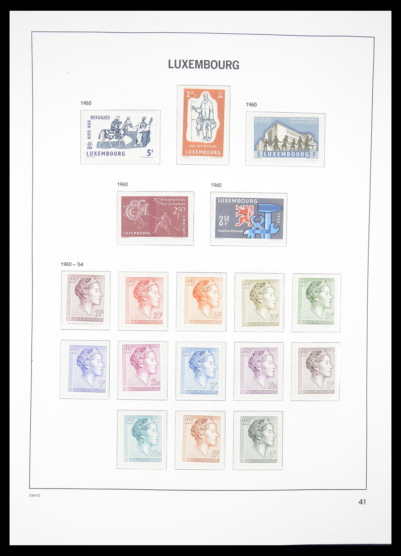 33381 042 - Stamp collection 33381 Luxembourg 1852-2010.