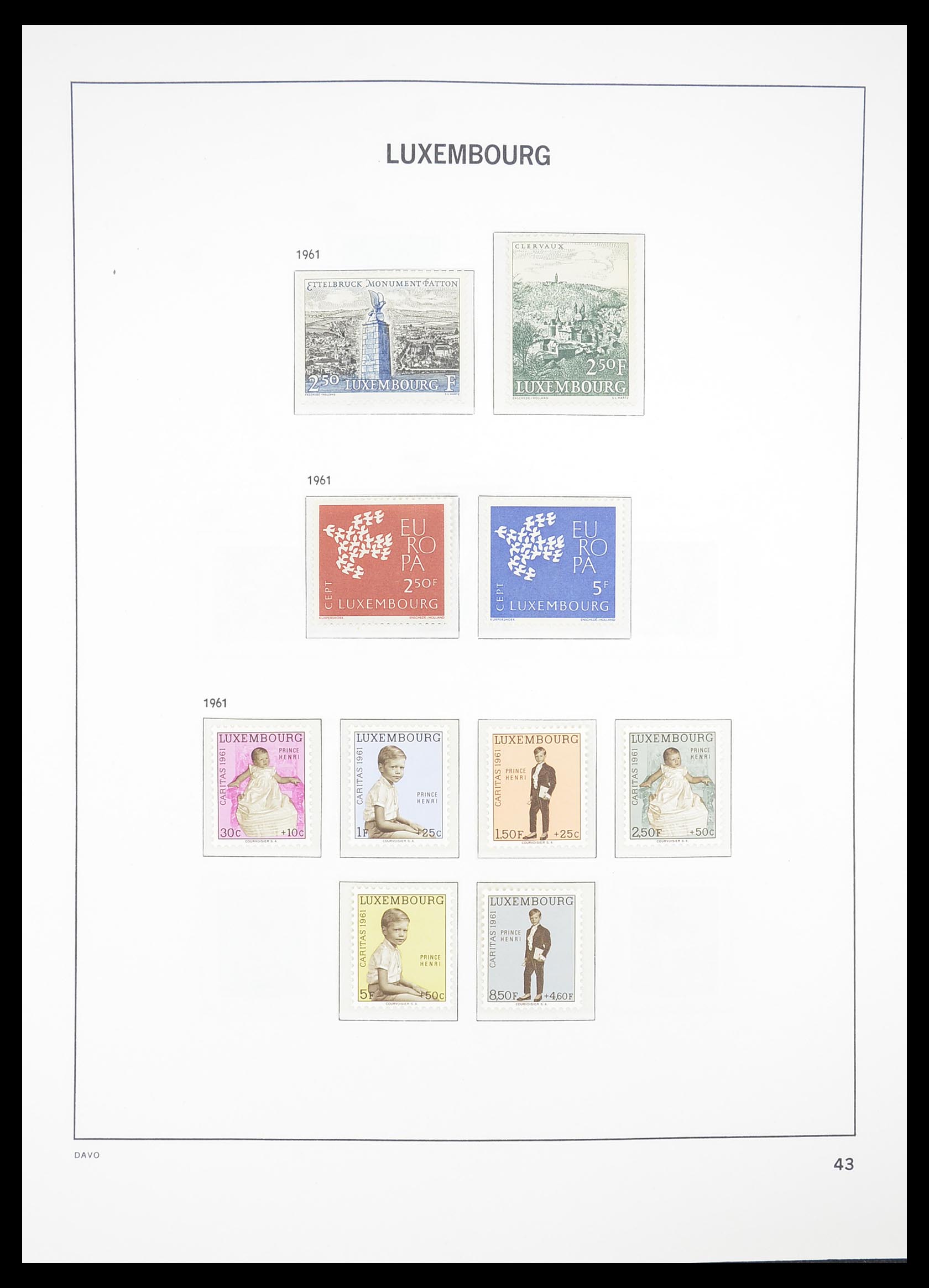 33381 044 - Postzegelverzameling 33381 Luxemburg 1852-2010.
