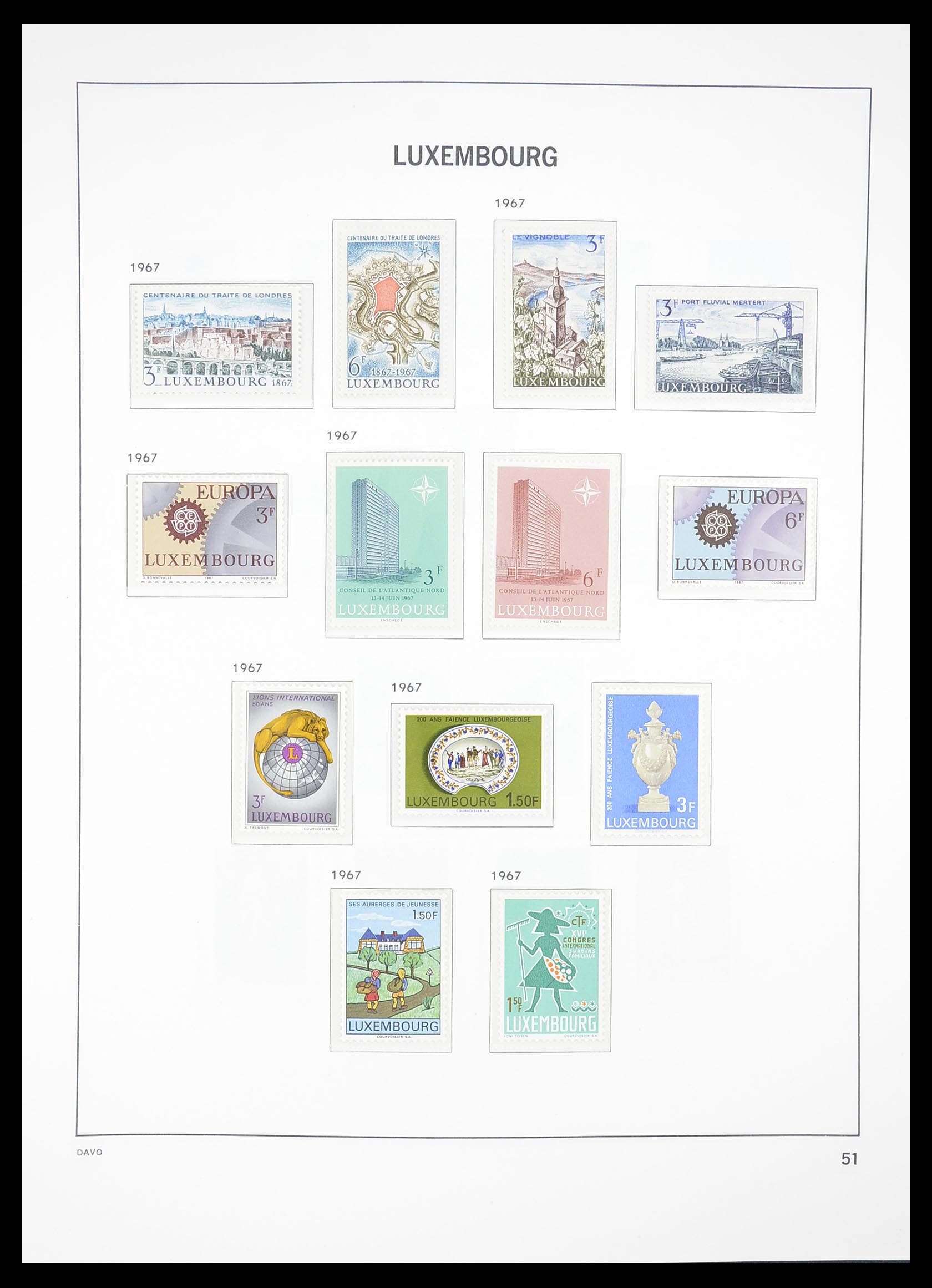 33381 053 - Postzegelverzameling 33381 Luxemburg 1852-2010.
