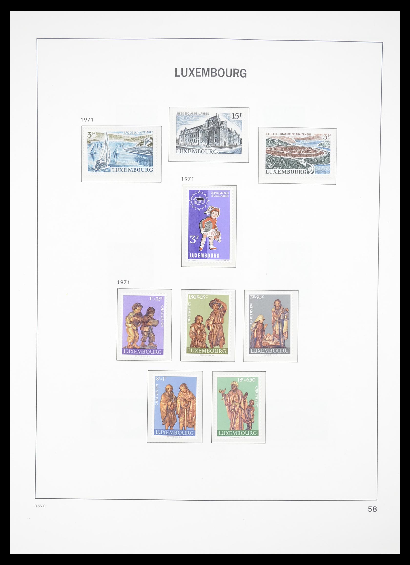 33381 060 - Postzegelverzameling 33381 Luxemburg 1852-2010.