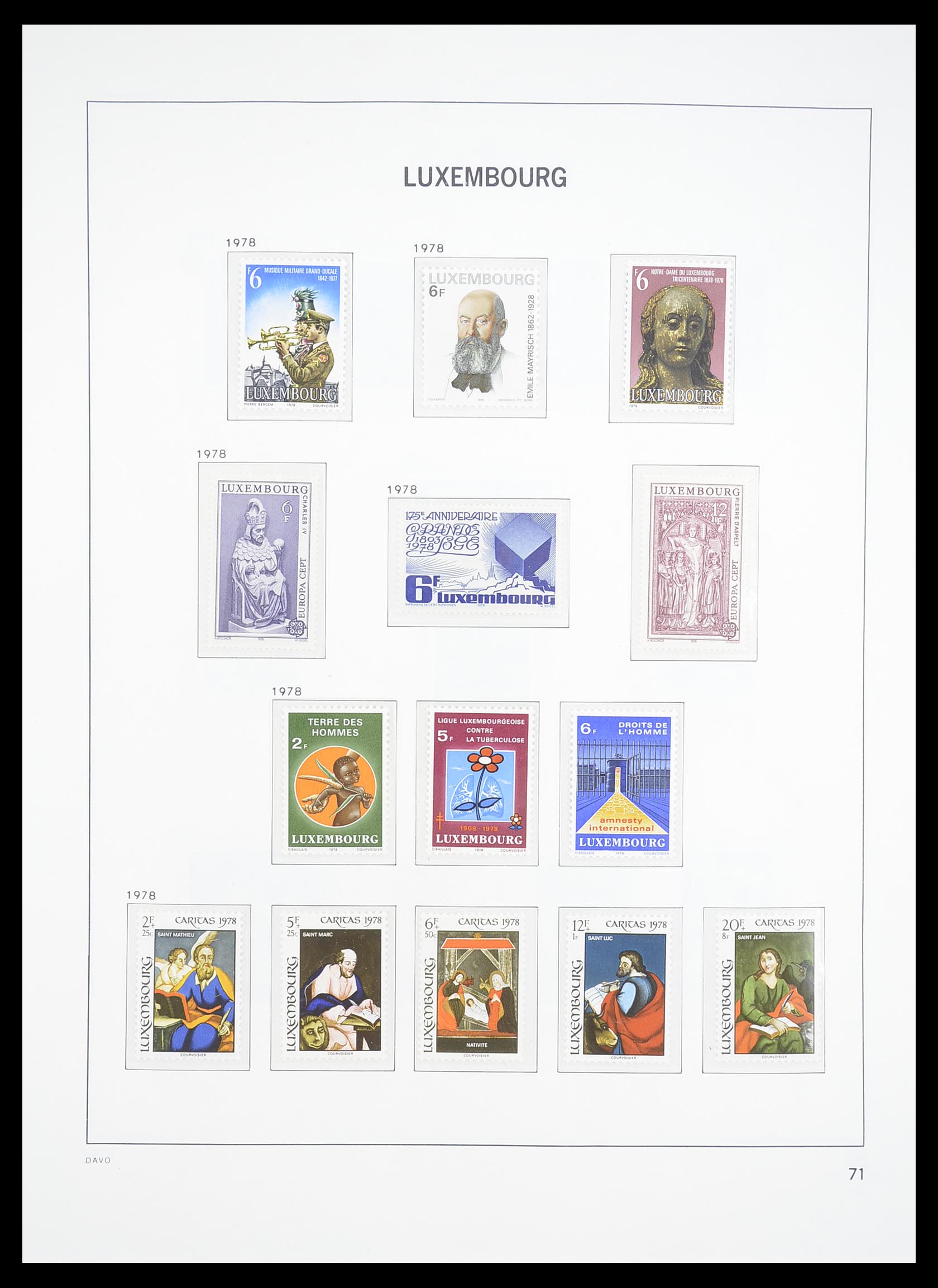 33381 073 - Postzegelverzameling 33381 Luxemburg 1852-2010.