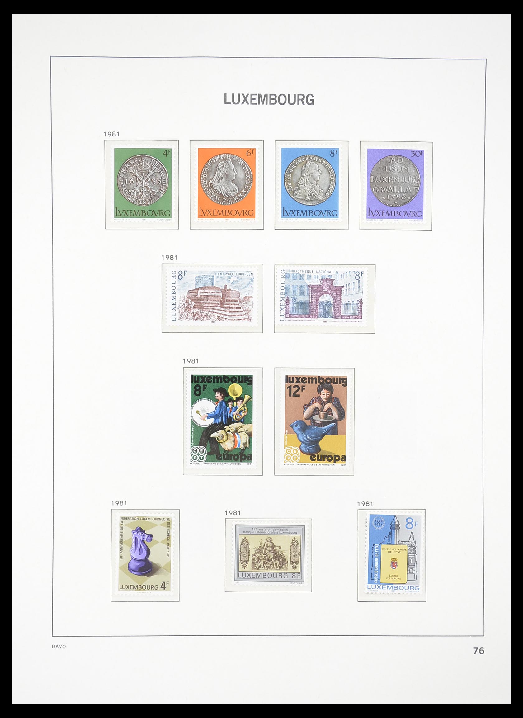 33381 080 - Postzegelverzameling 33381 Luxemburg 1852-2010.