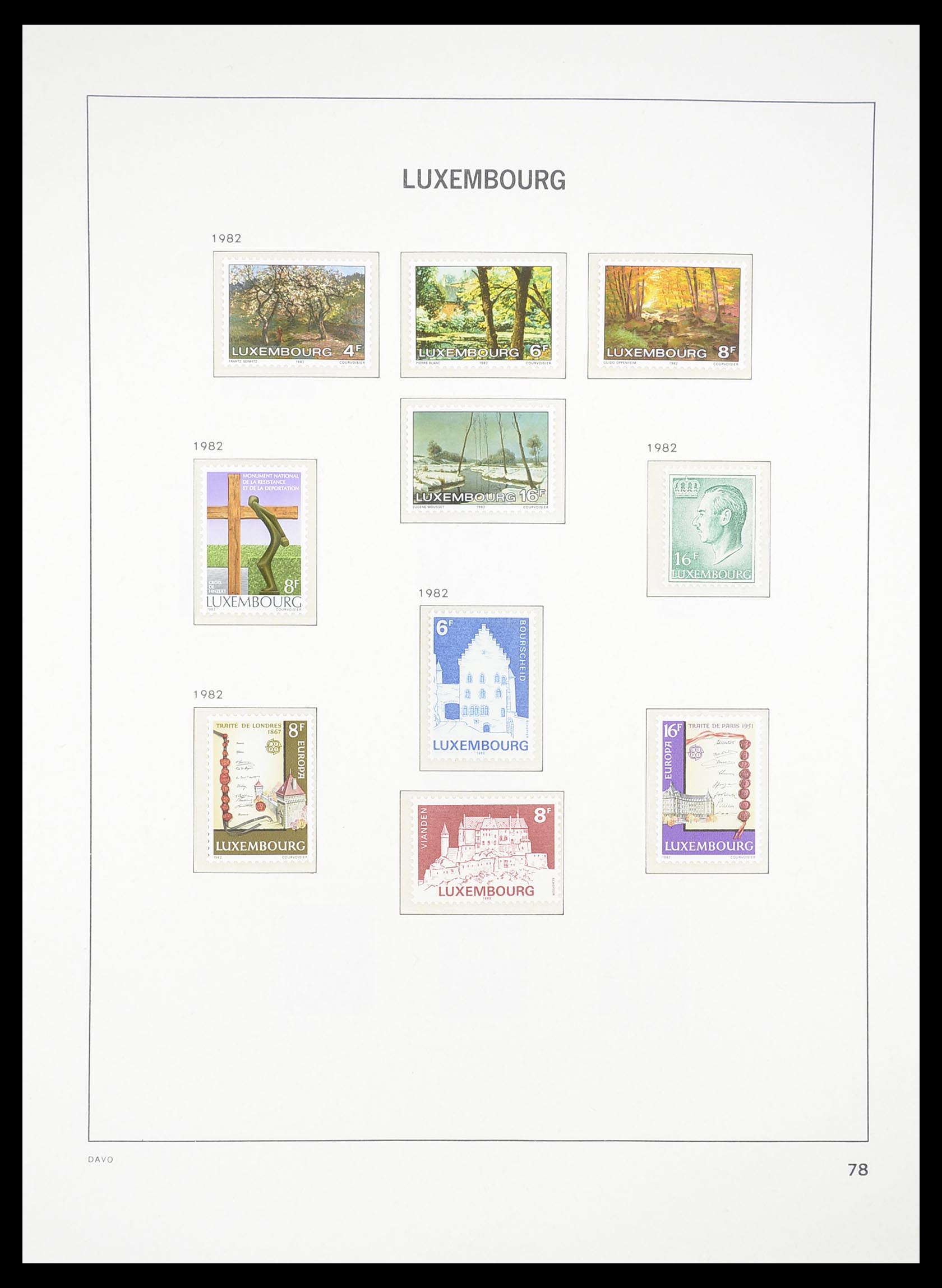 33381 082 - Stamp collection 33381 Luxembourg 1852-2010.