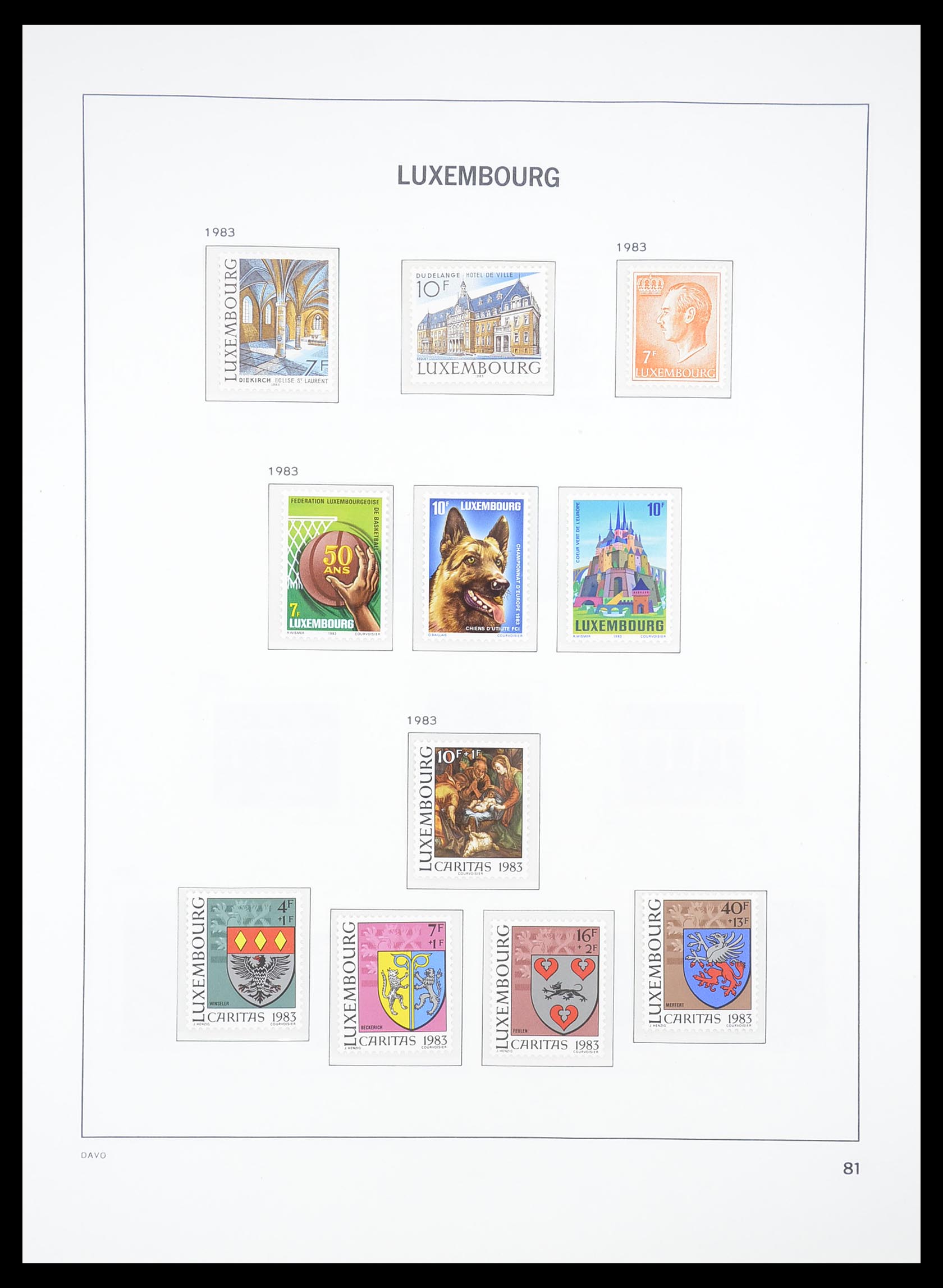 33381 085 - Postzegelverzameling 33381 Luxemburg 1852-2010.