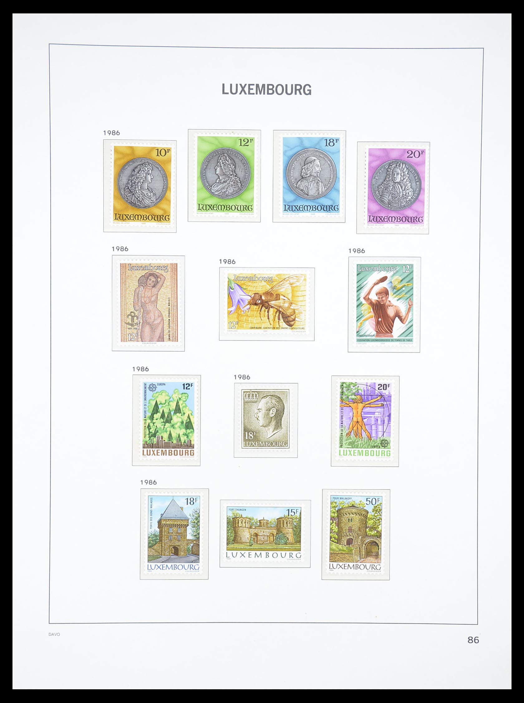 33381 090 - Stamp collection 33381 Luxembourg 1852-2010.