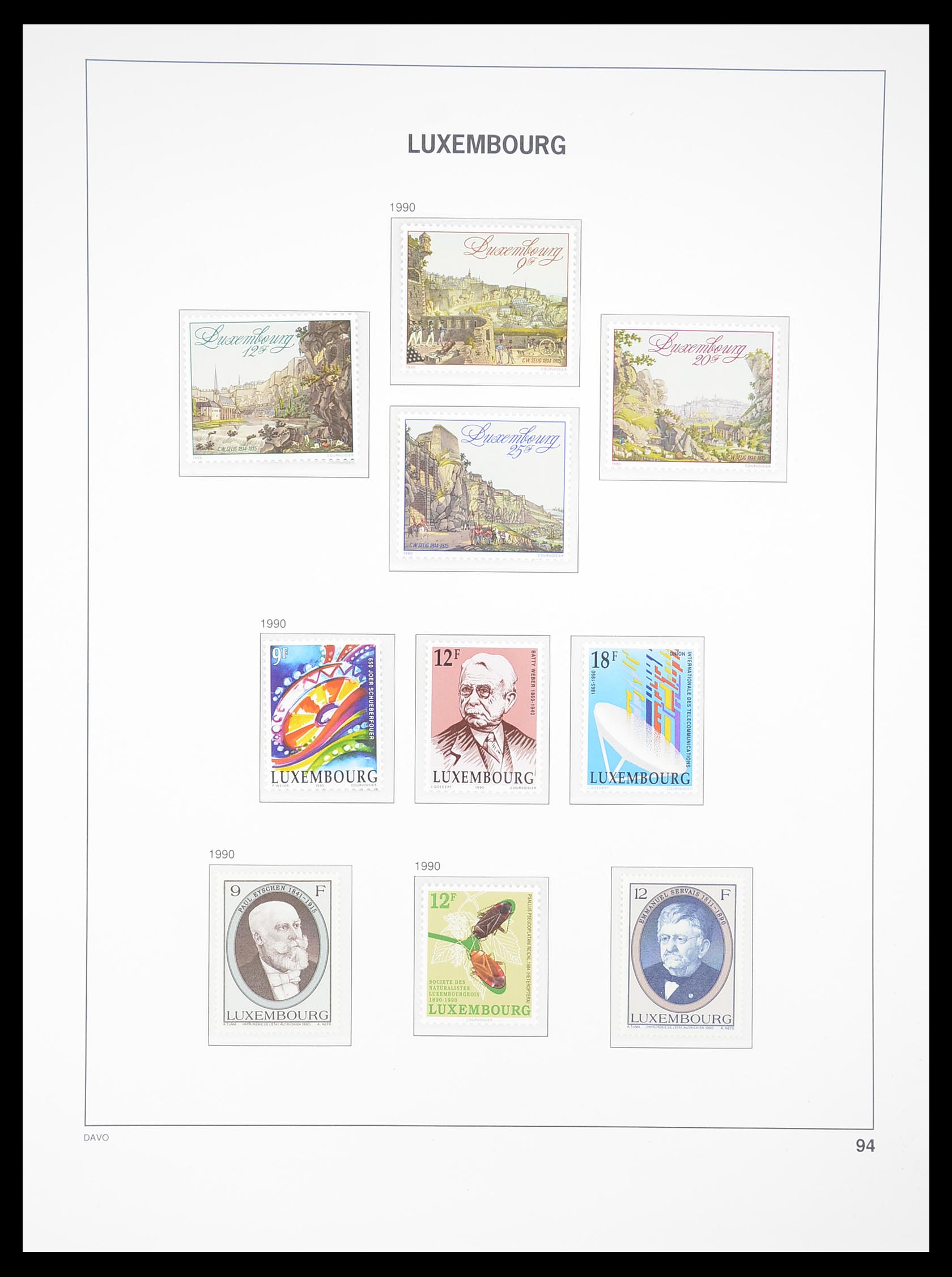 33381 100 - Postzegelverzameling 33381 Luxemburg 1852-2010.