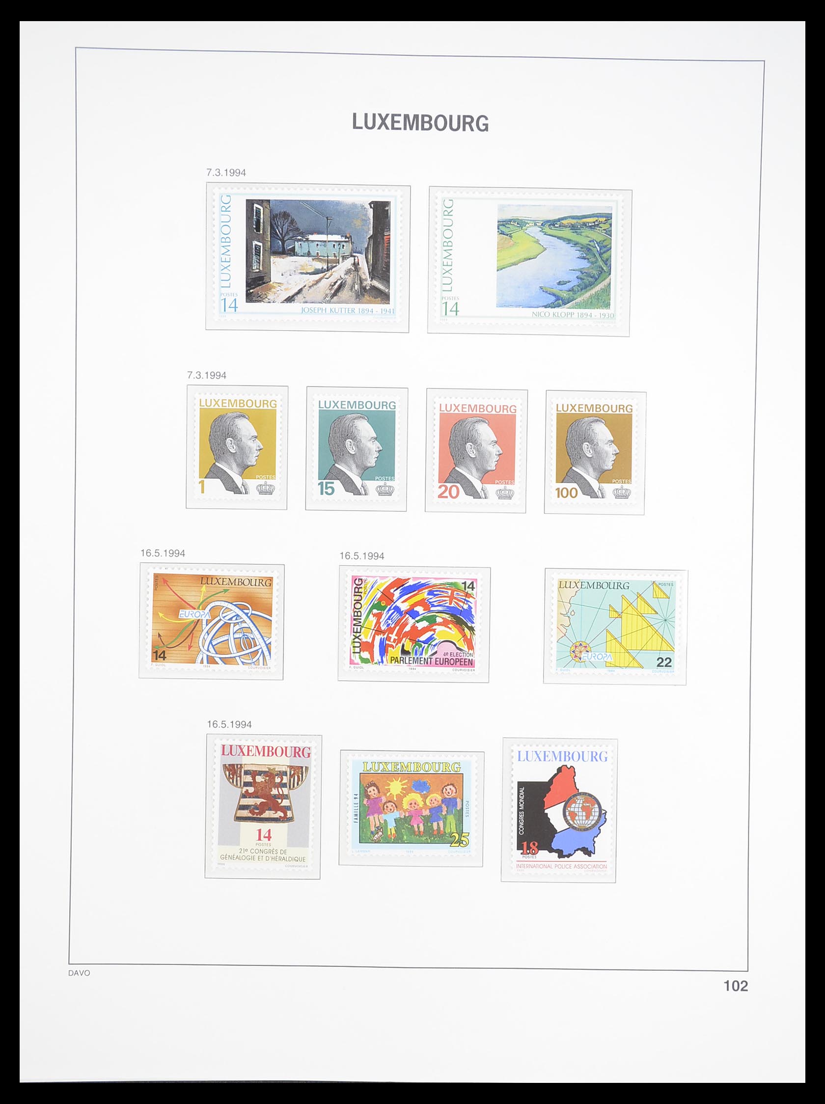 33381 109 - Postzegelverzameling 33381 Luxemburg 1852-2010.