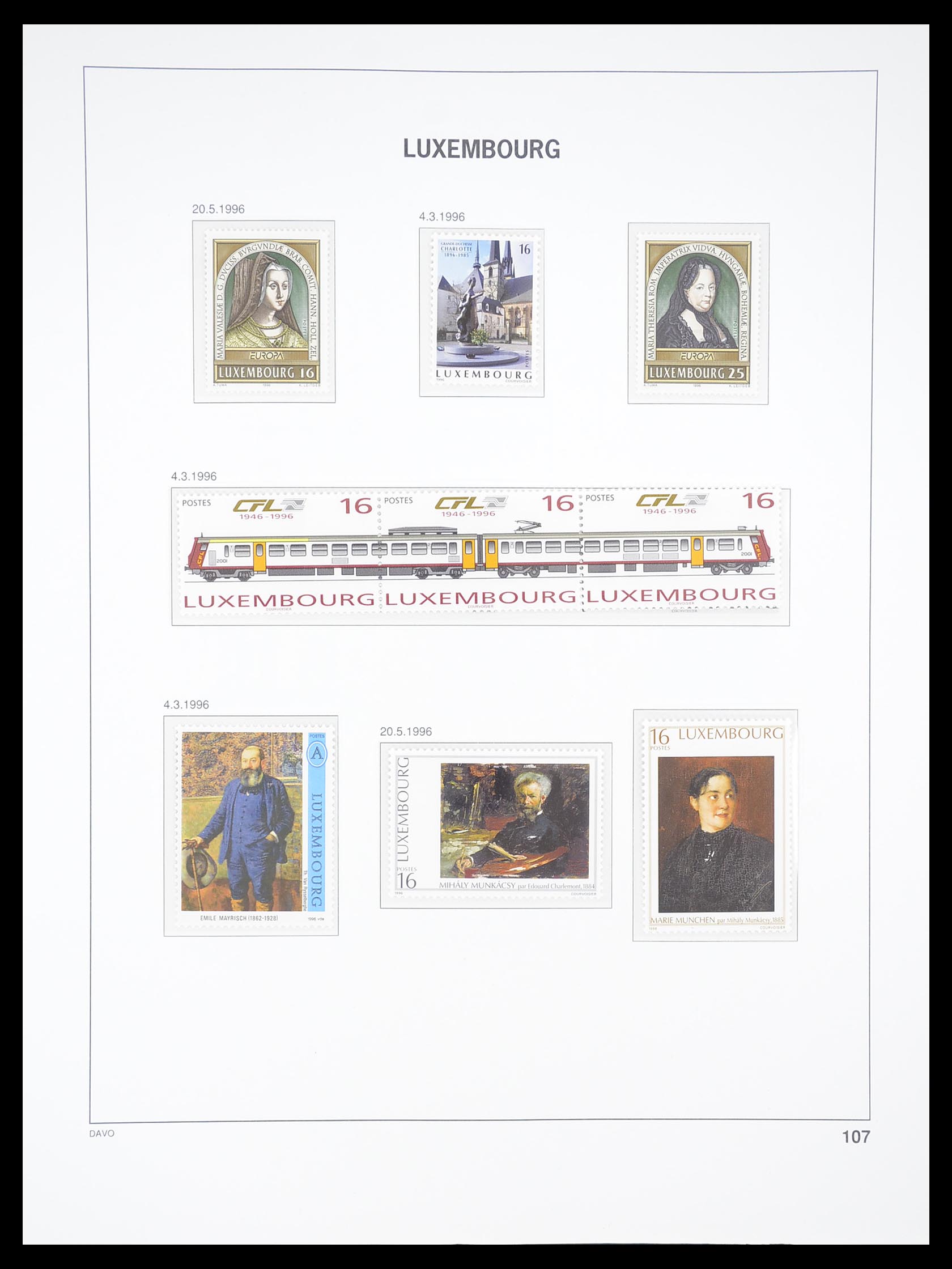 33381 114 - Postzegelverzameling 33381 Luxemburg 1852-2010.