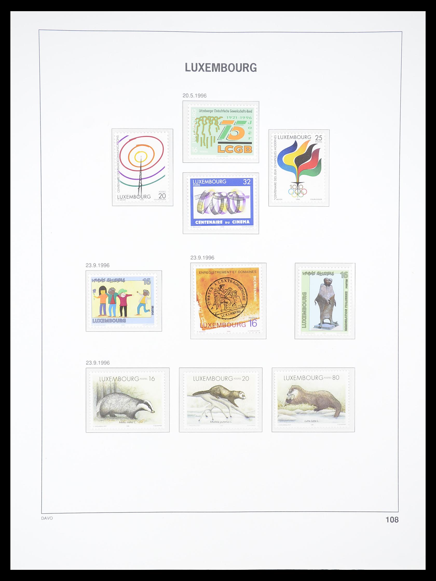 33381 115 - Postzegelverzameling 33381 Luxemburg 1852-2010.