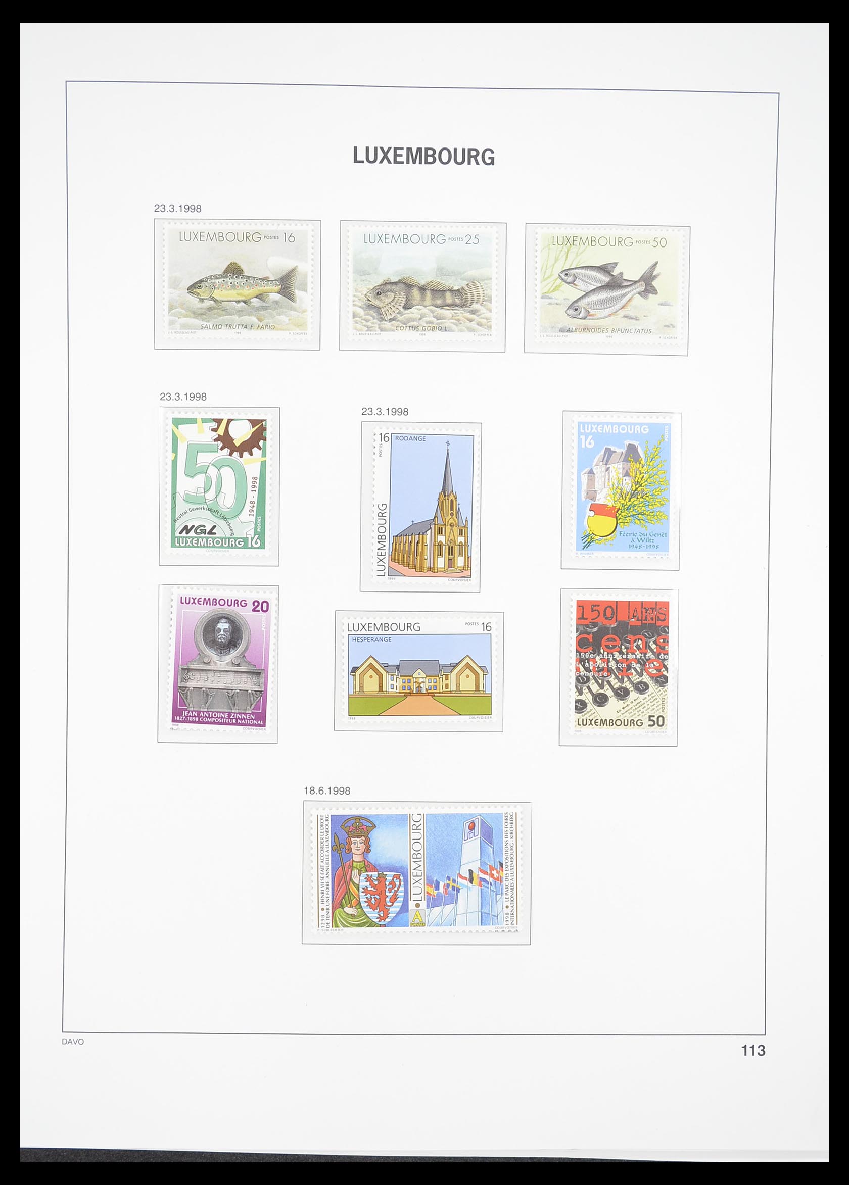 33381 121 - Stamp collection 33381 Luxembourg 1852-2010.