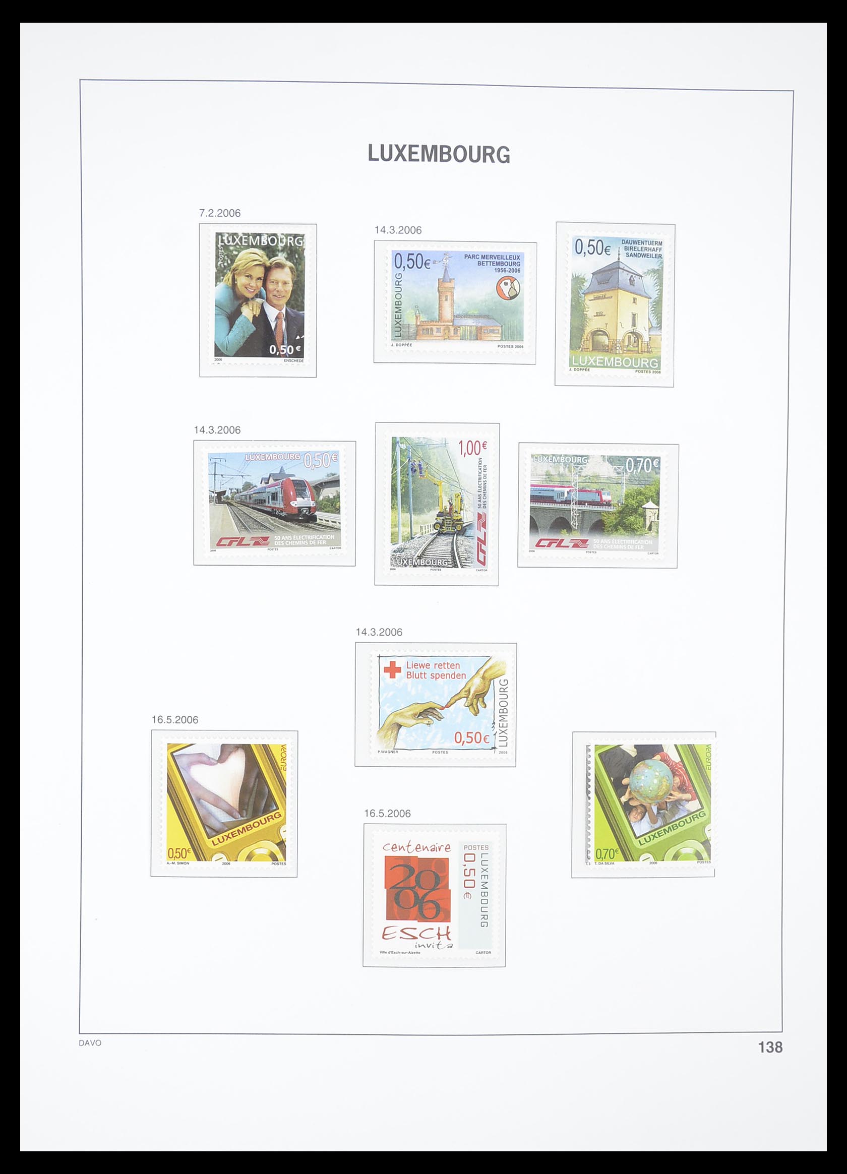 33381 147 - Stamp collection 33381 Luxembourg 1852-2010.