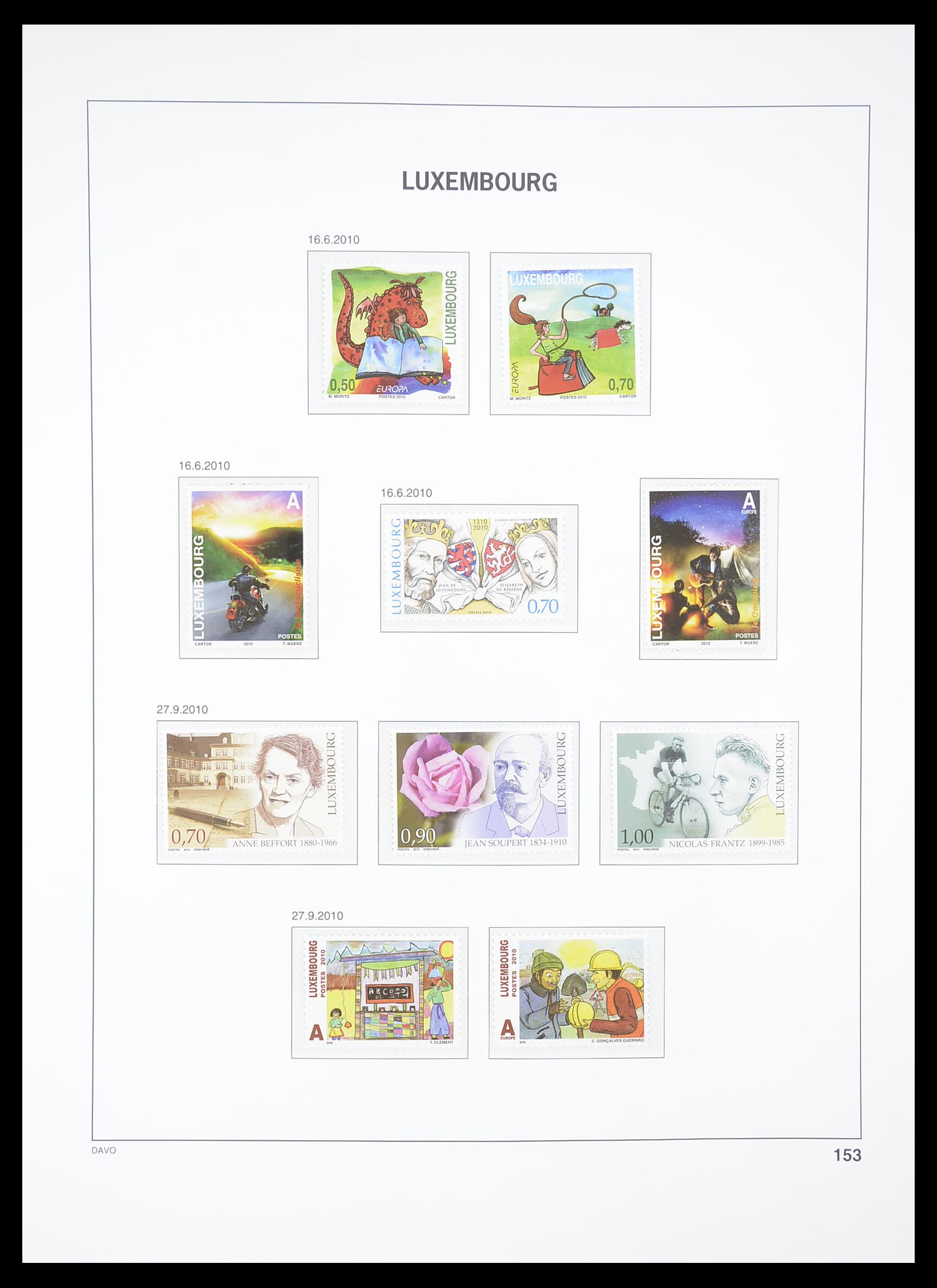 33381 162 - Postzegelverzameling 33381 Luxemburg 1852-2010.