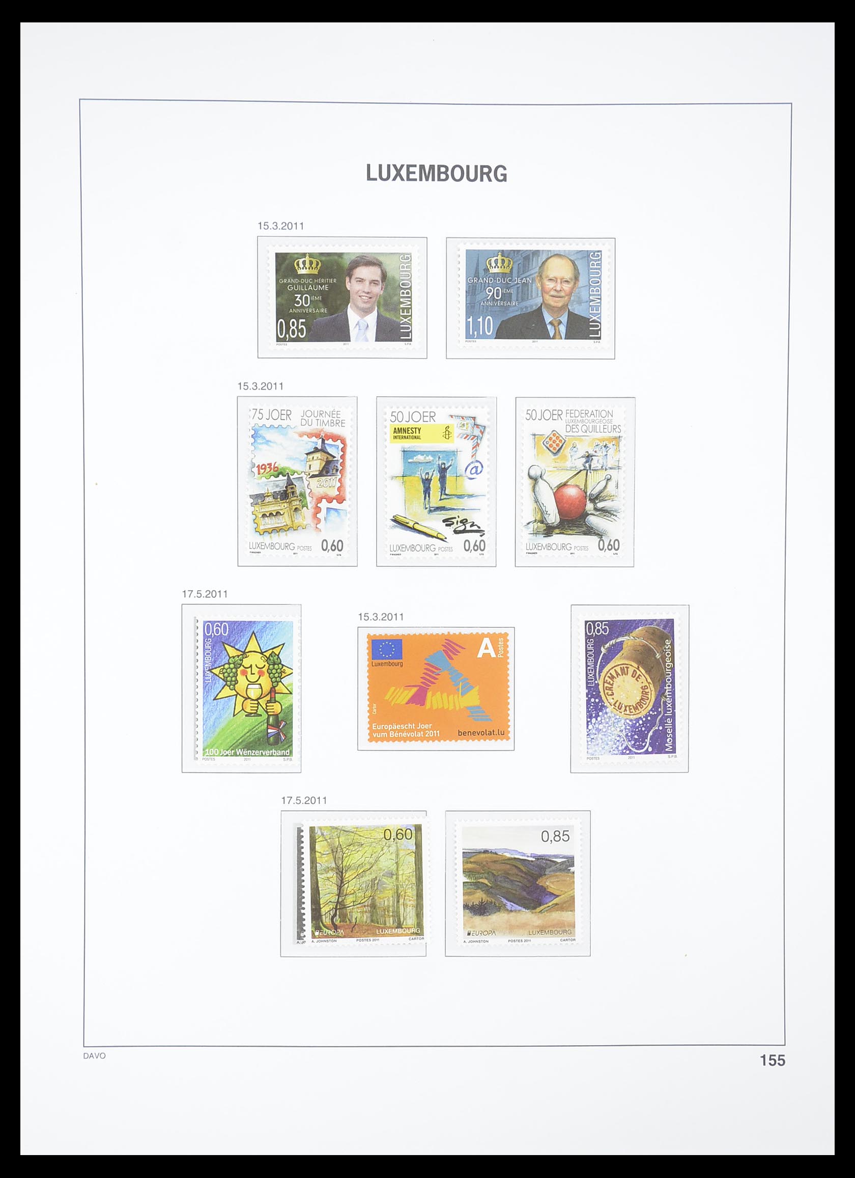 33381 164 - Postzegelverzameling 33381 Luxemburg 1852-2010.