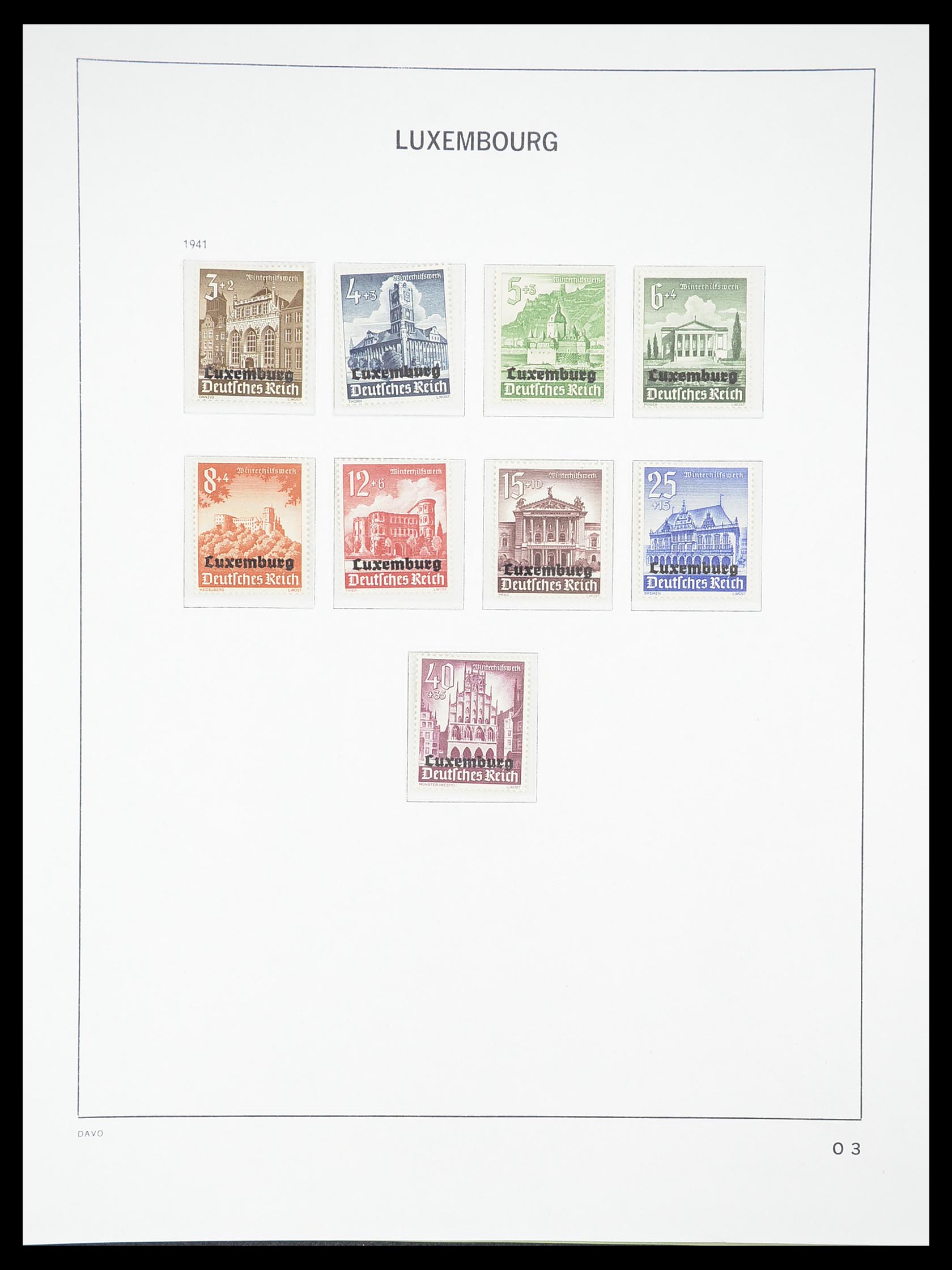 33381 204 - Stamp collection 33381 Luxembourg 1852-2010.