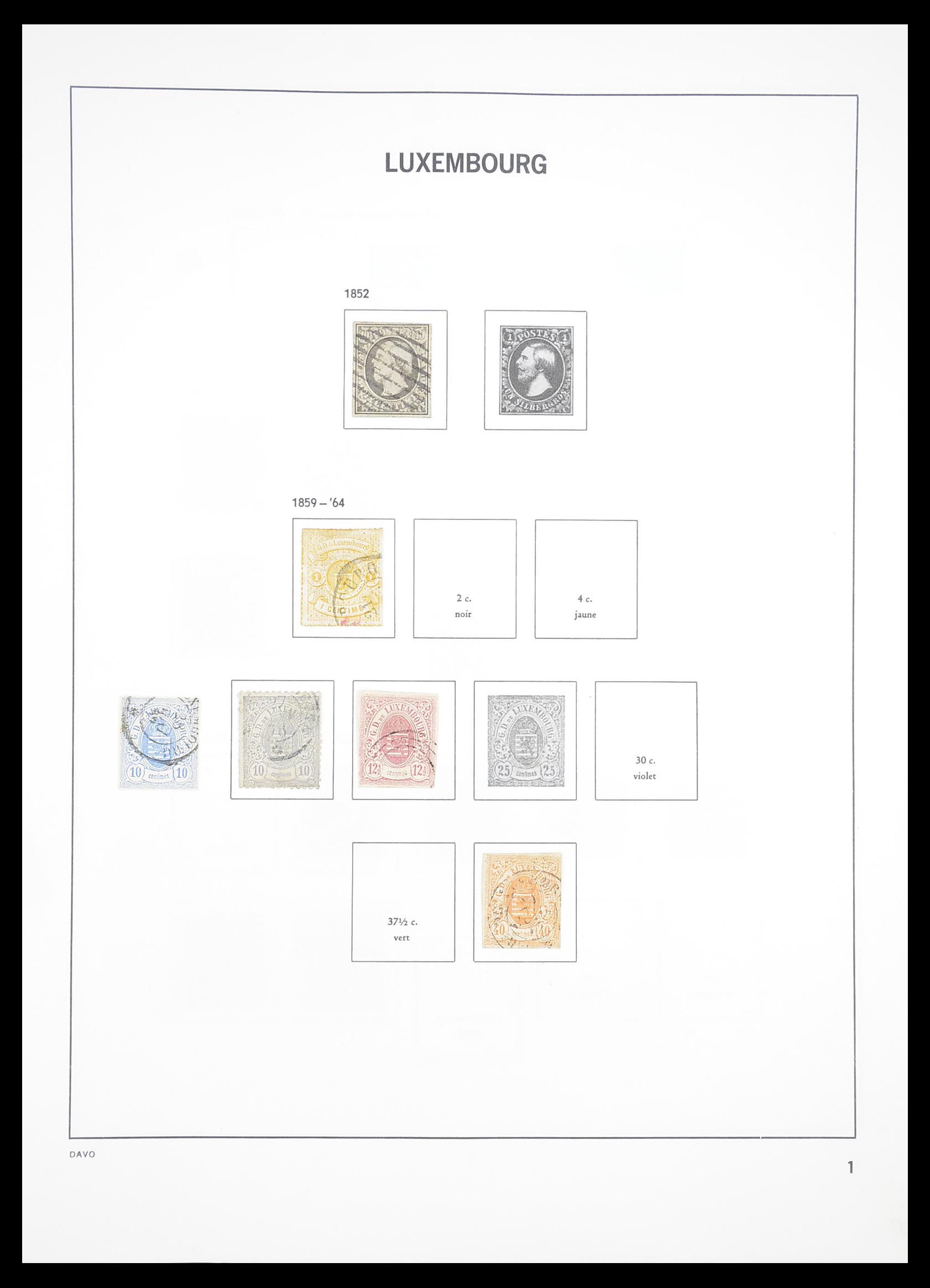 33382 001 - Postzegelverzameling 33382 Luxemburg 1852-2013.