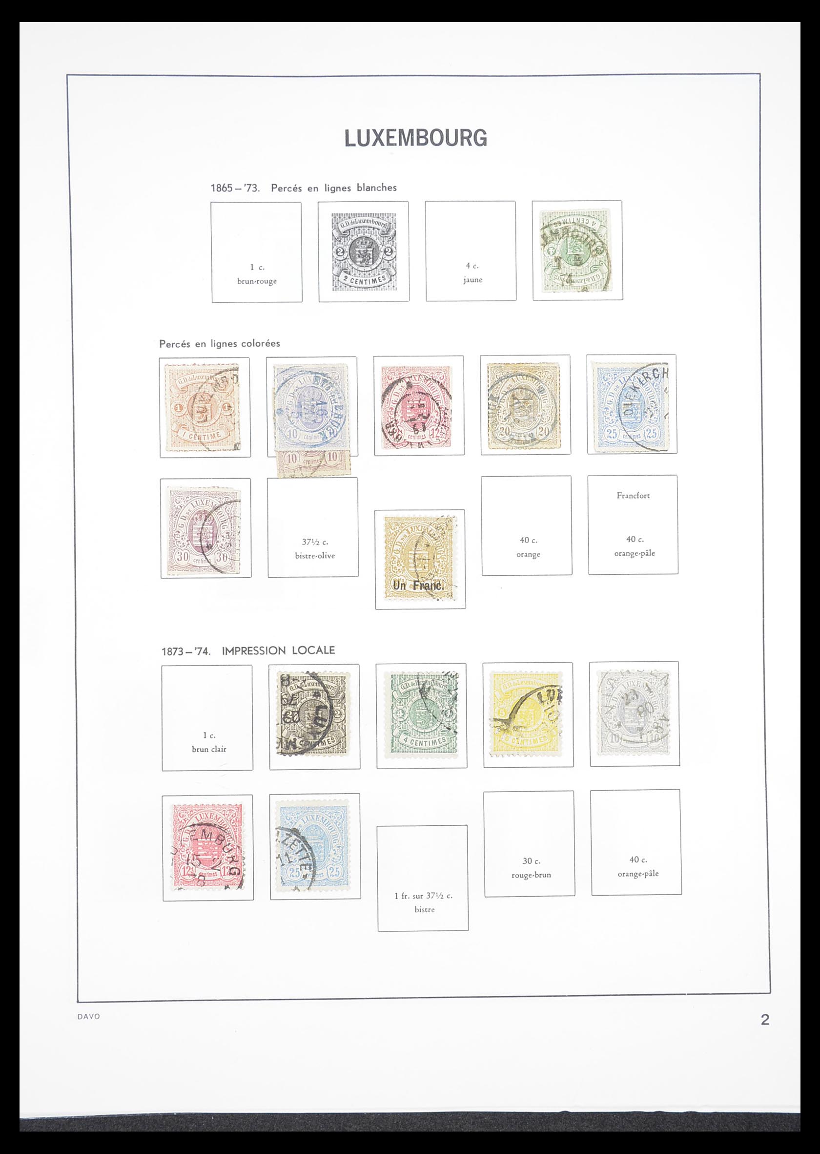 33382 002 - Postzegelverzameling 33382 Luxemburg 1852-2013.