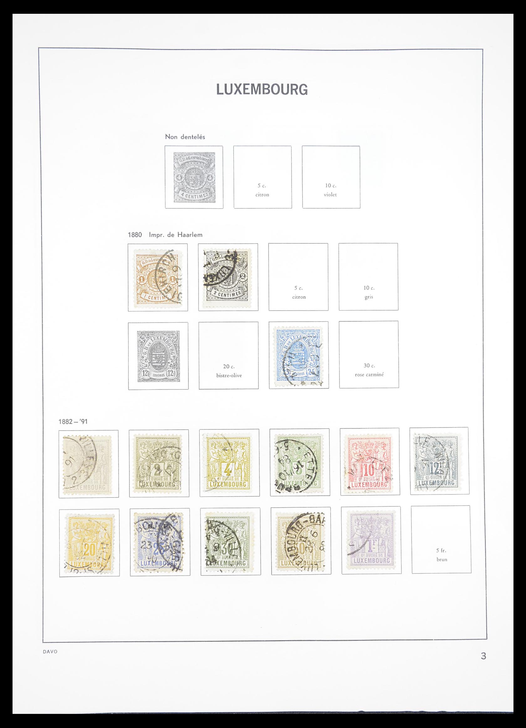 33382 003 - Postzegelverzameling 33382 Luxemburg 1852-2013.