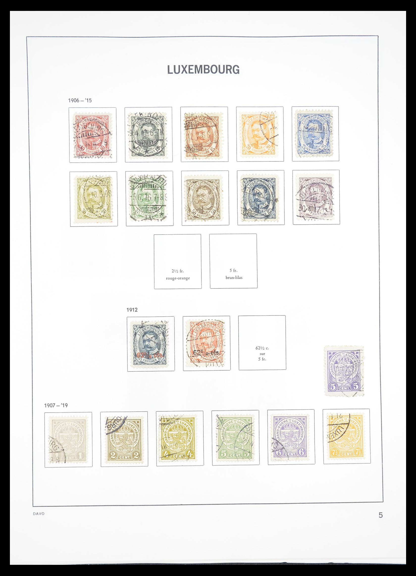 33382 005 - Postzegelverzameling 33382 Luxemburg 1852-2013.