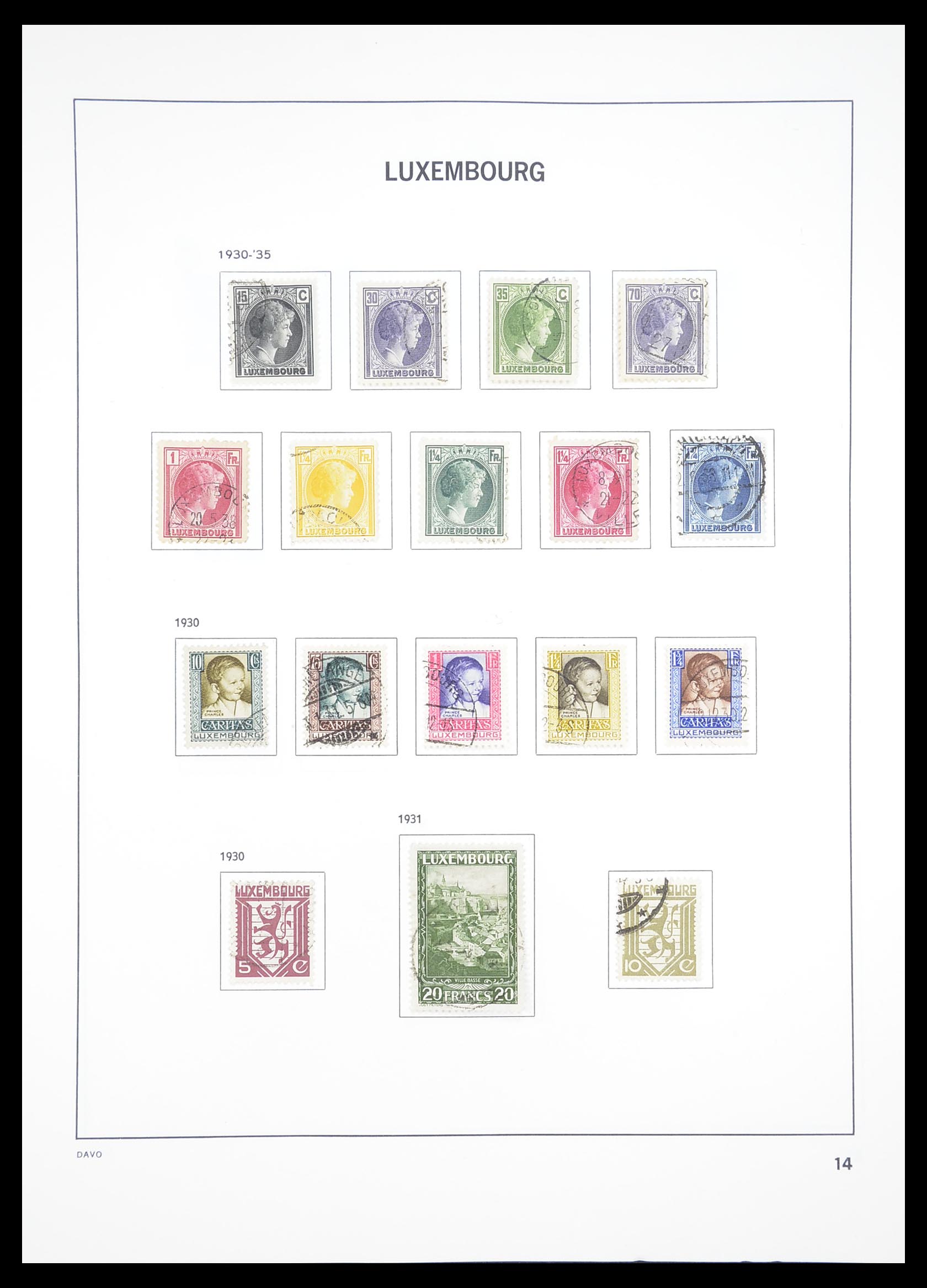 33382 015 - Stamp collection 33382 Luxembourg 1852-2013.