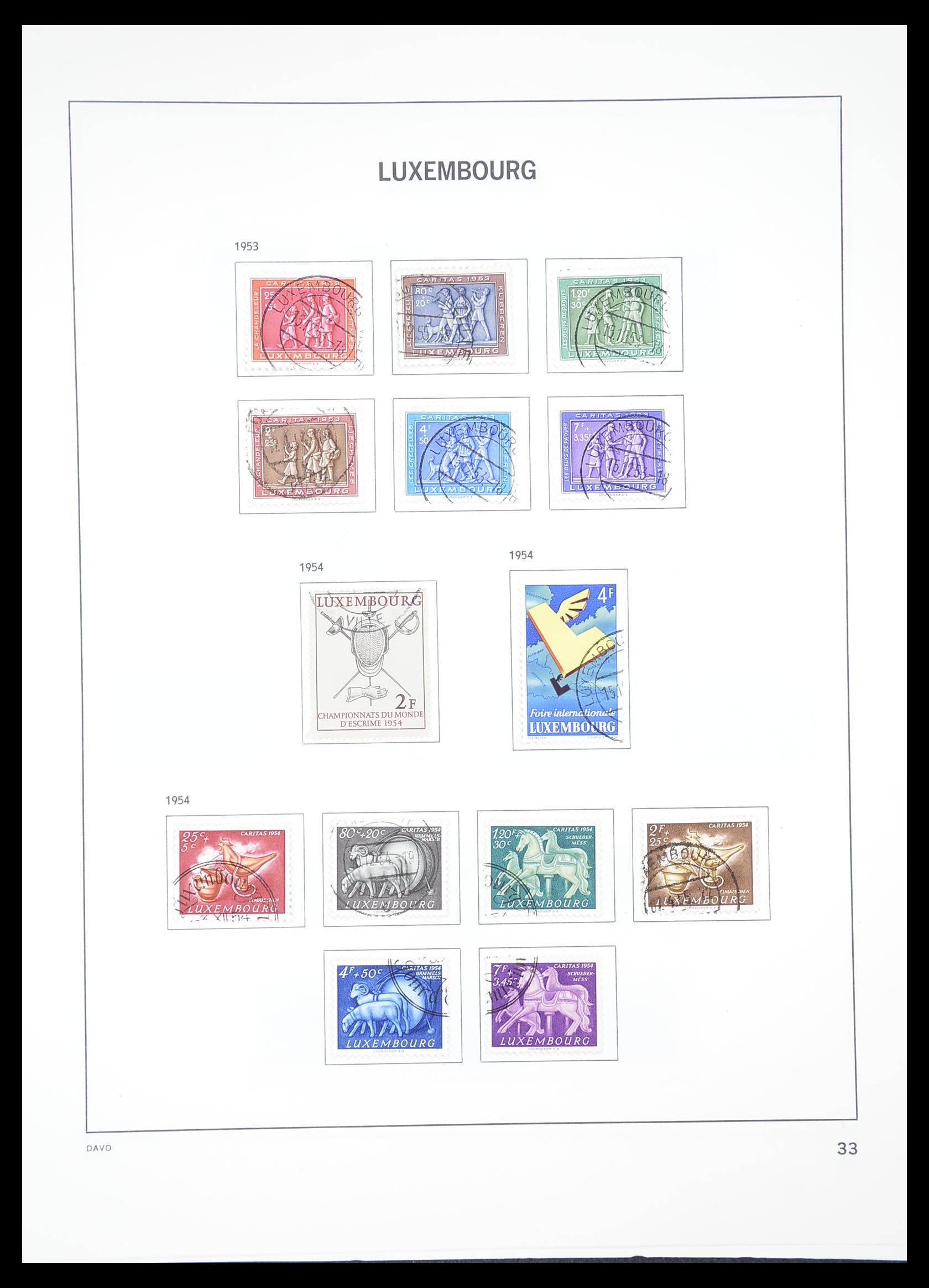 33382 035 - Postzegelverzameling 33382 Luxemburg 1852-2013.