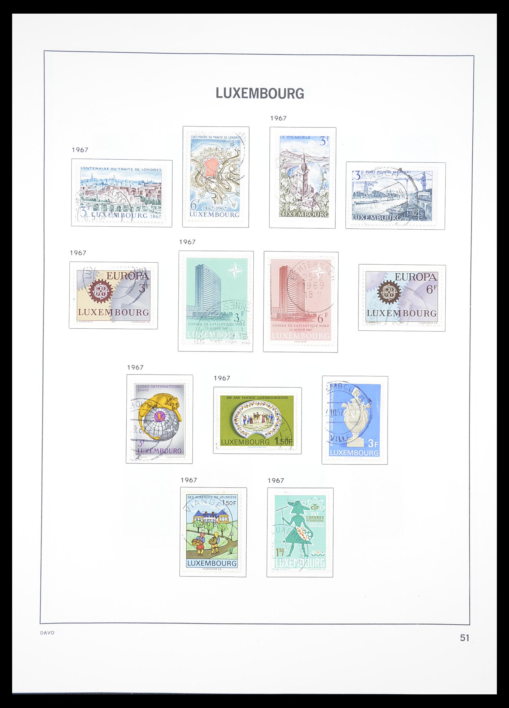 33382 054 - Stamp collection 33382 Luxembourg 1852-2013.