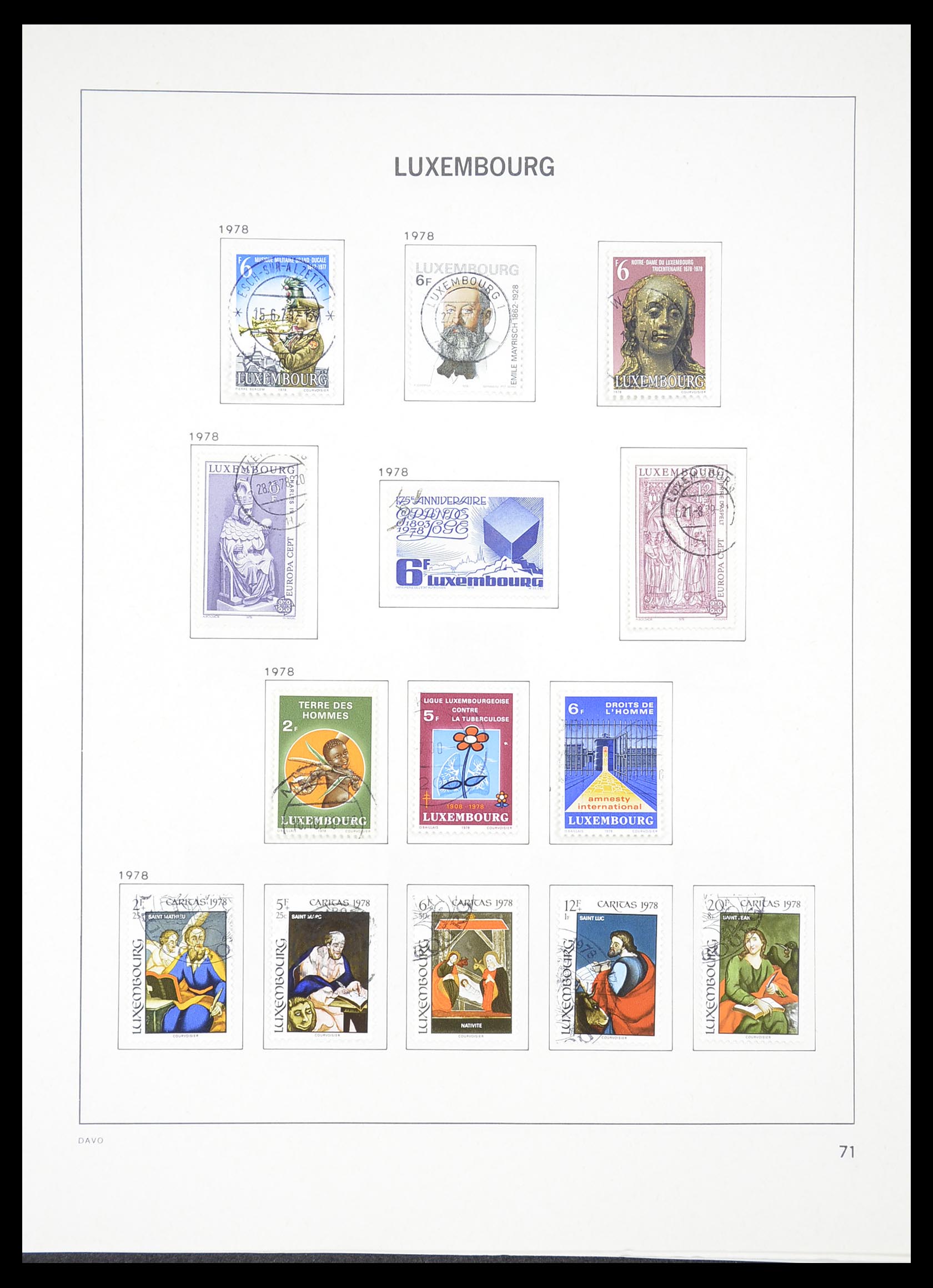 33382 074 - Postzegelverzameling 33382 Luxemburg 1852-2013.
