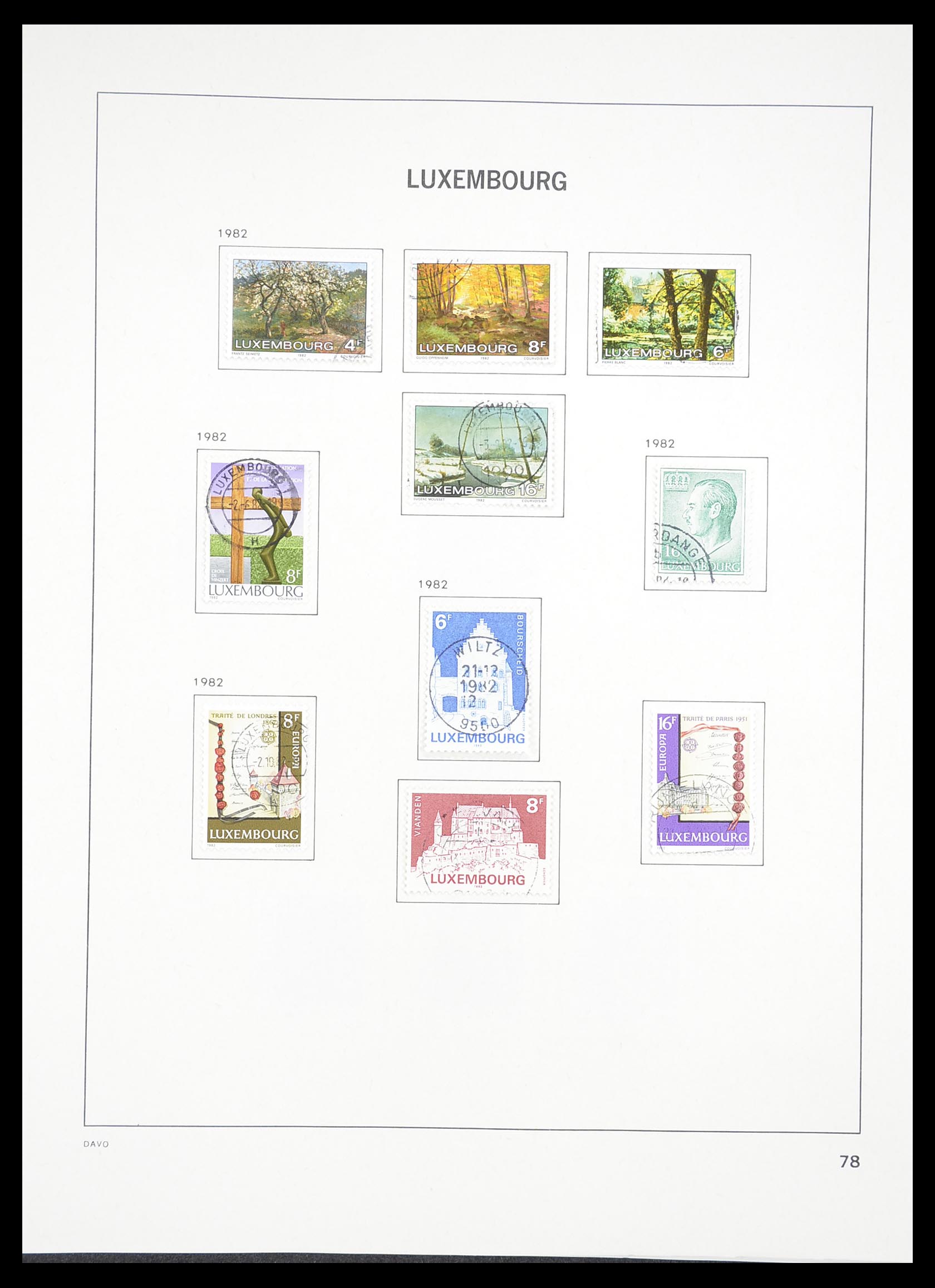 33382 082 - Stamp collection 33382 Luxembourg 1852-2013.