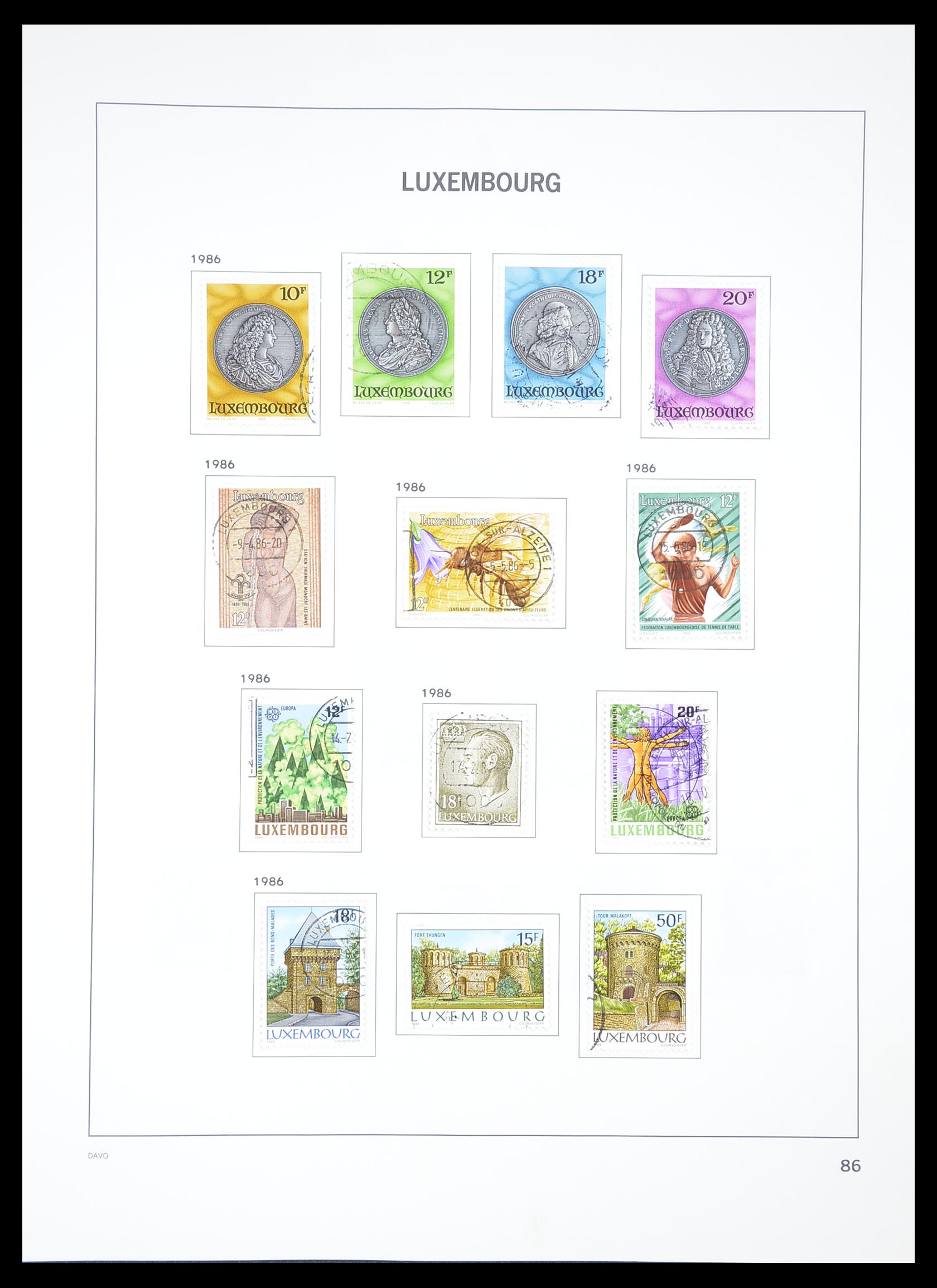 33382 090 - Stamp collection 33382 Luxembourg 1852-2013.
