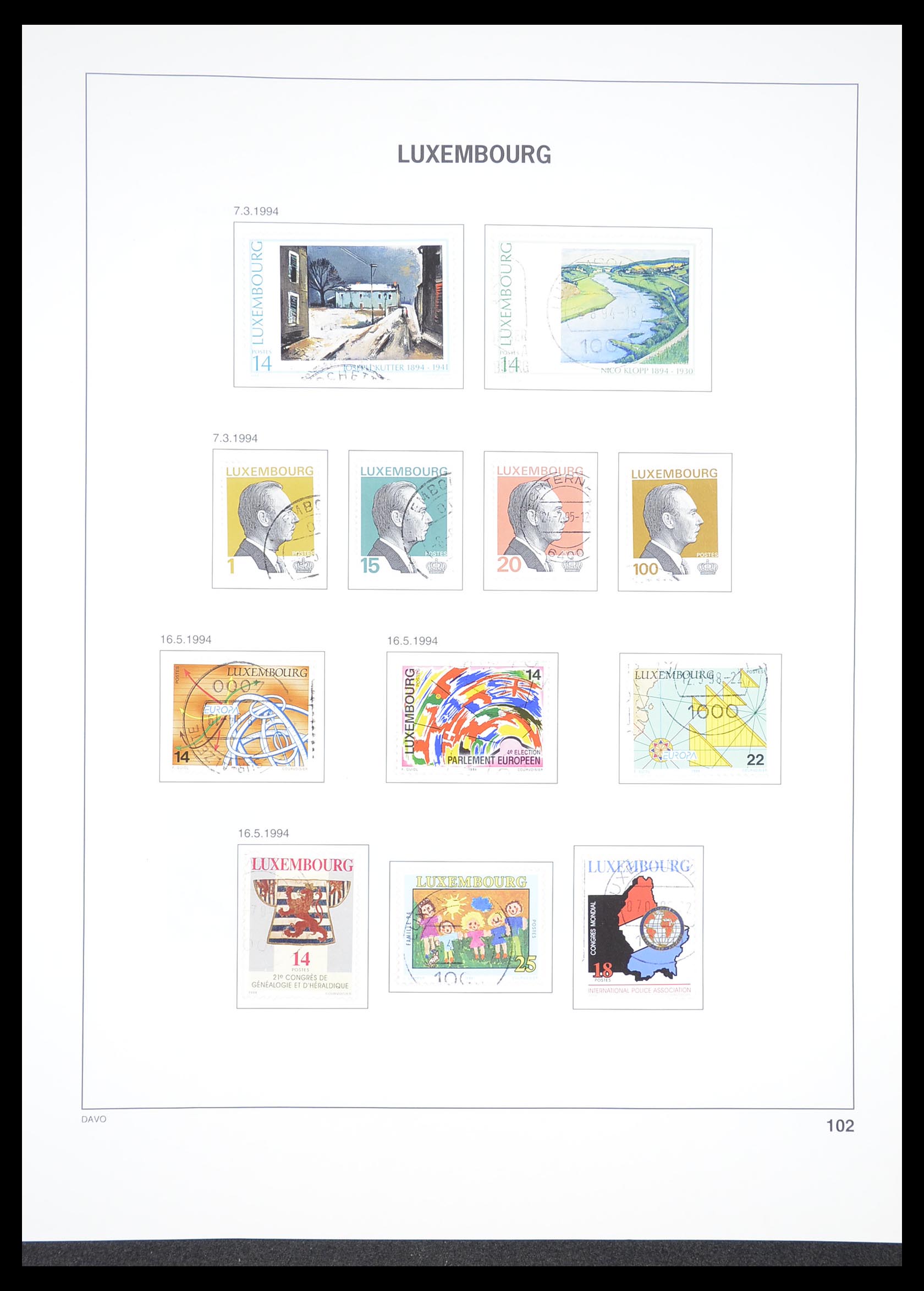 33382 107 - Postzegelverzameling 33382 Luxemburg 1852-2013.