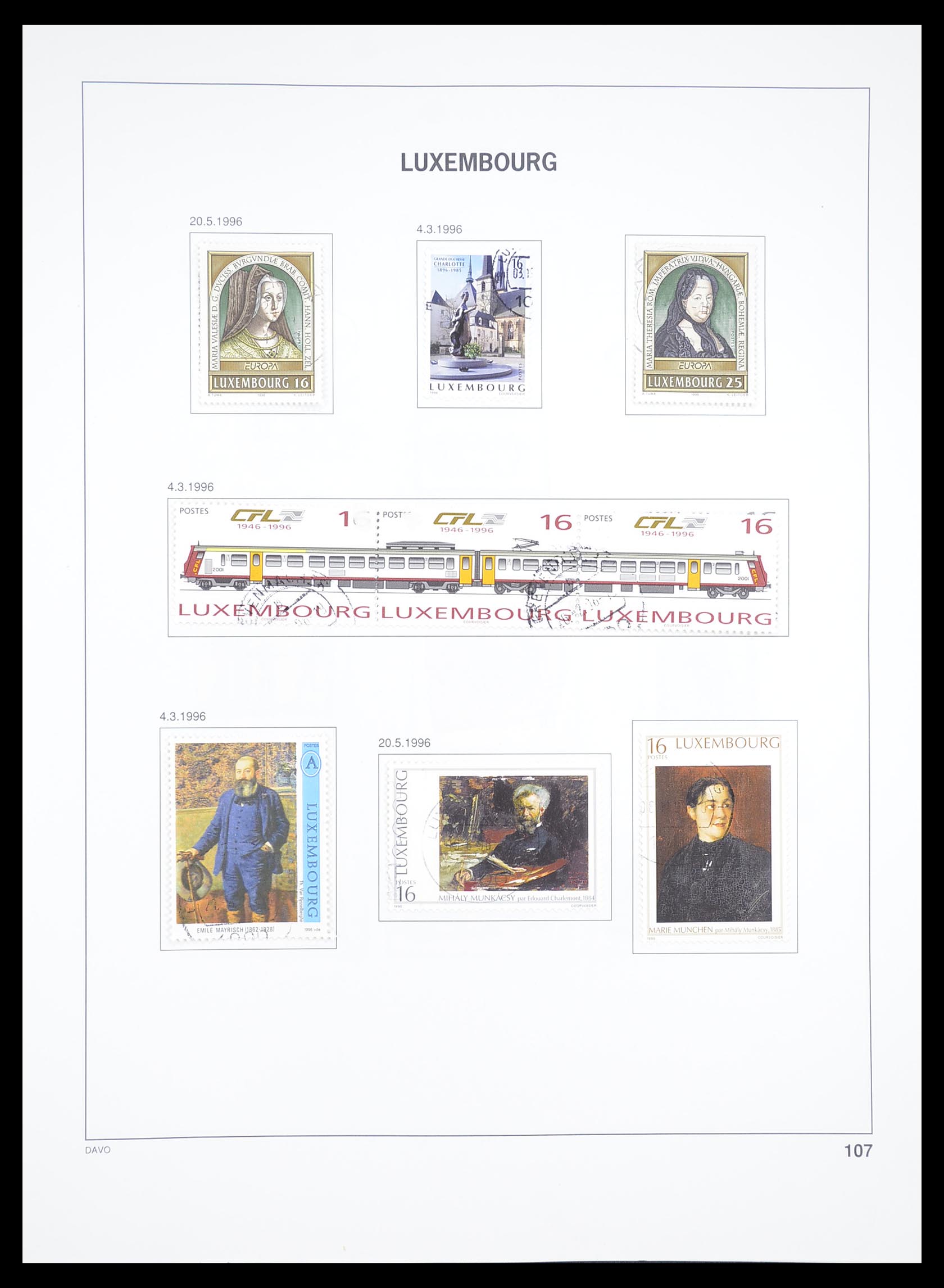 33382 112 - Postzegelverzameling 33382 Luxemburg 1852-2013.